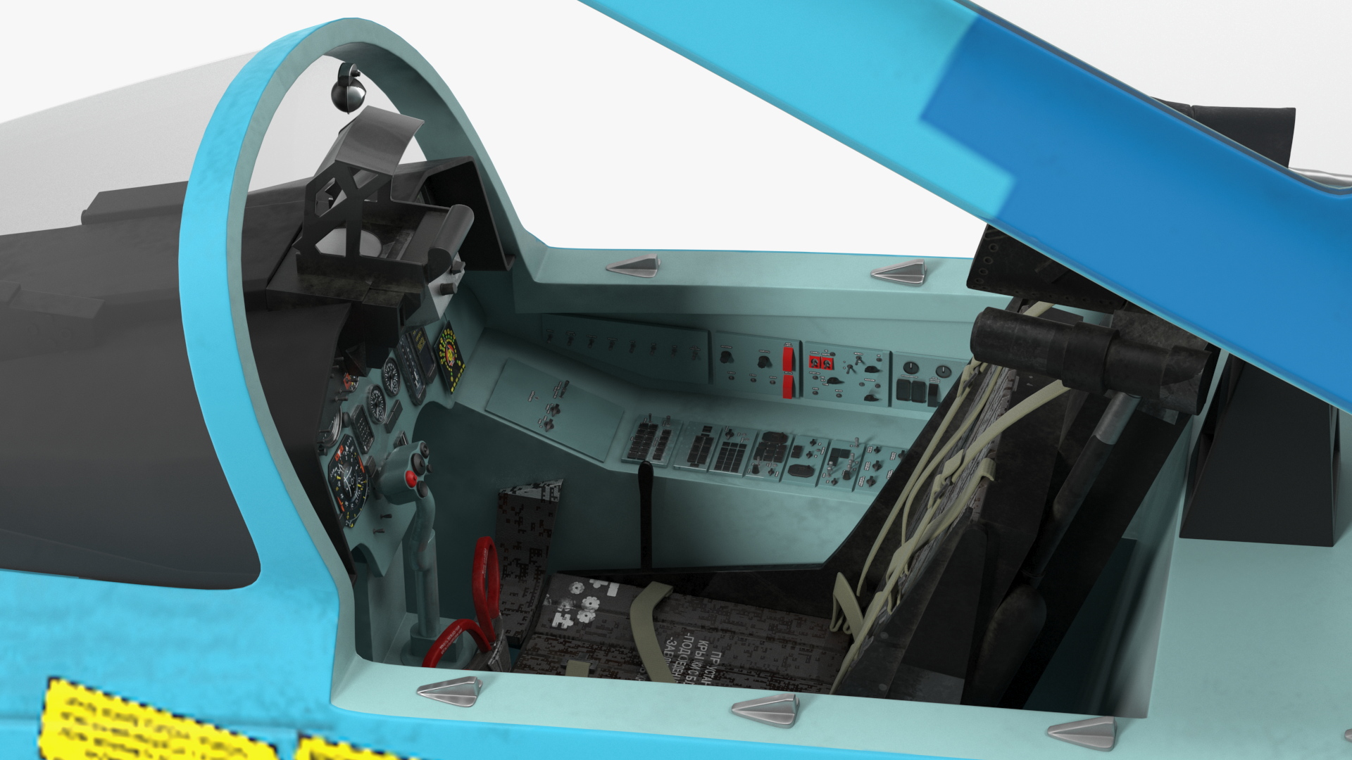 3D Sukhoi Su-27 Ukrainian Fighter Aircraft Rigged