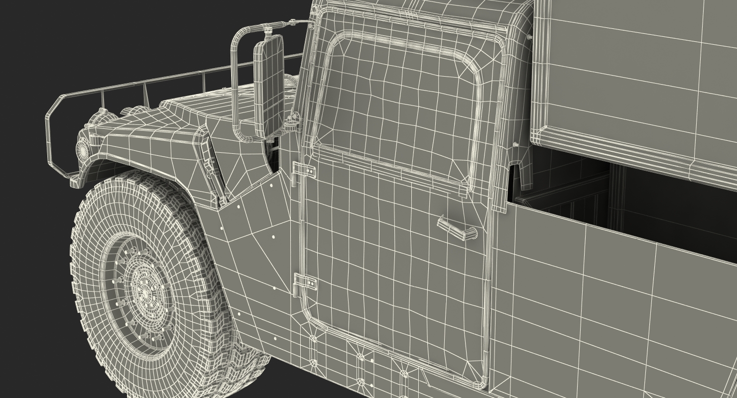 3D Shelter HMMWV m1037 Rigged Camo