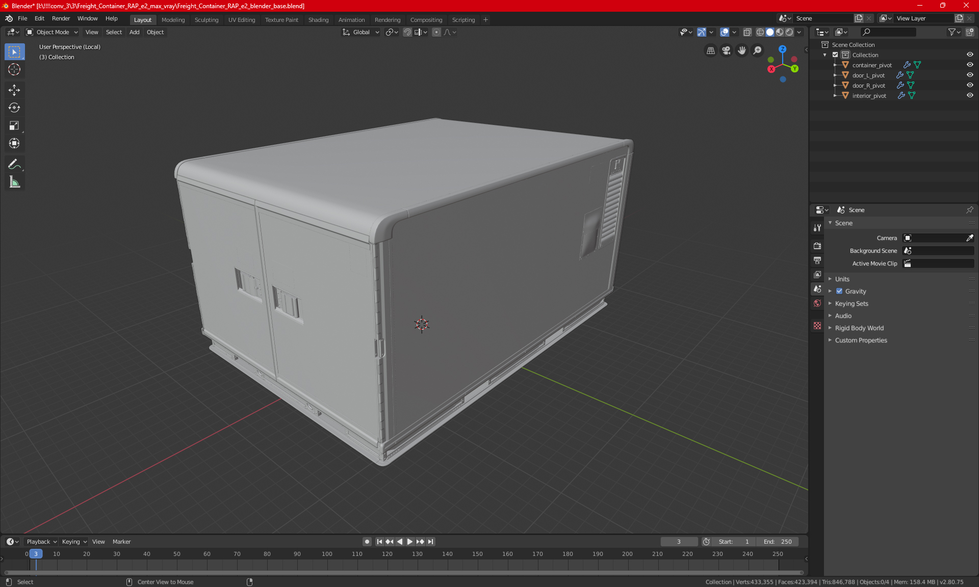 Freight Container RAP e2 3D model