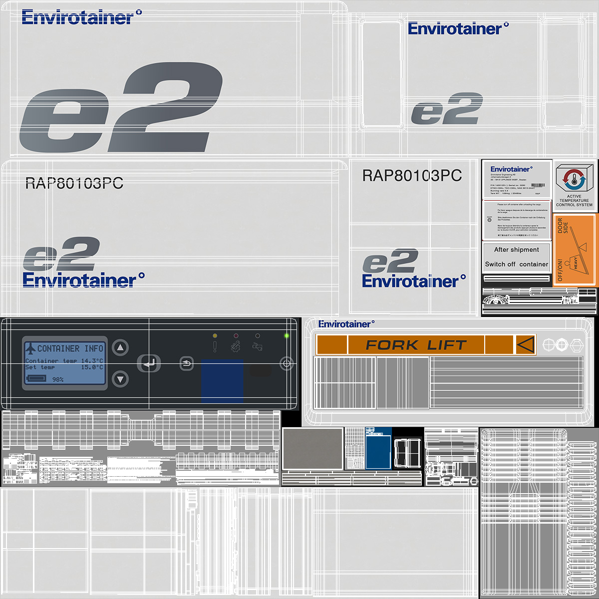 Freight Container RAP e2 3D model