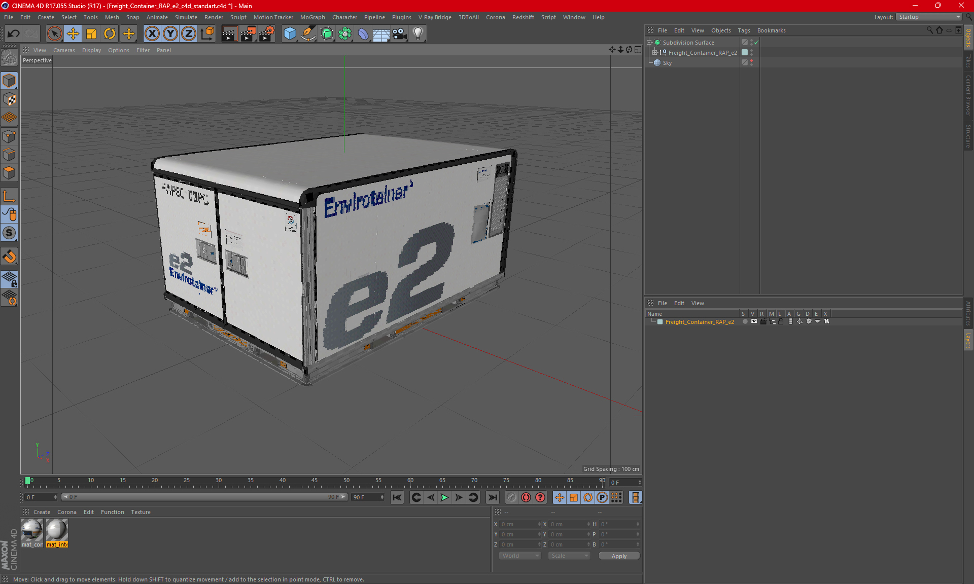 Freight Container RAP e2 3D model