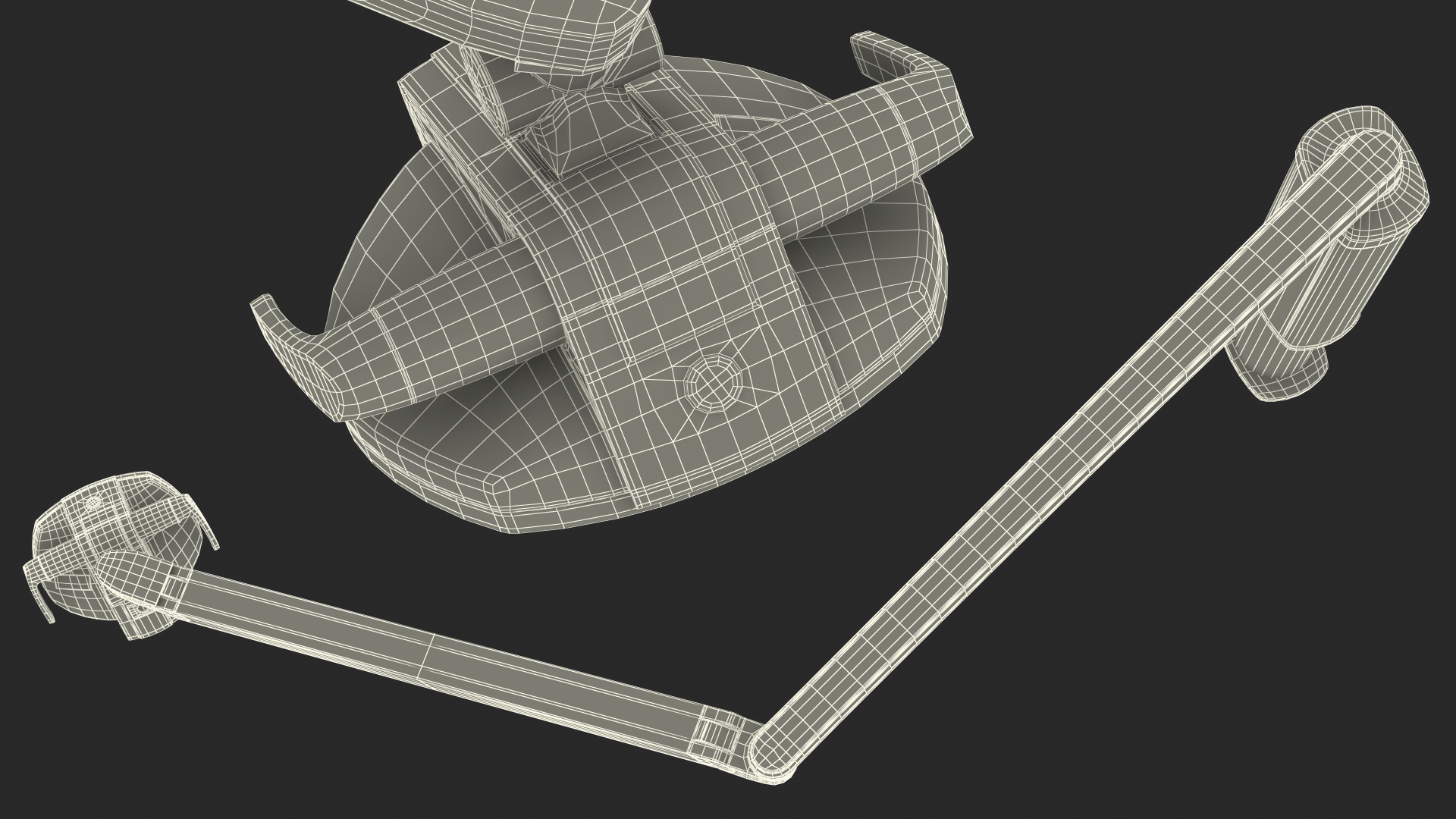 3D model Post Mounted Dental Operatory Light