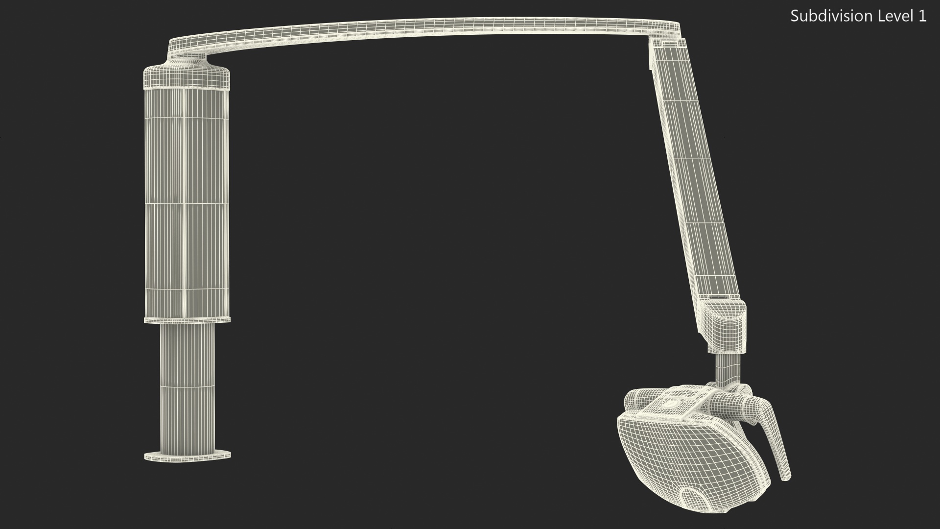 3D model Post Mounted Dental Operatory Light