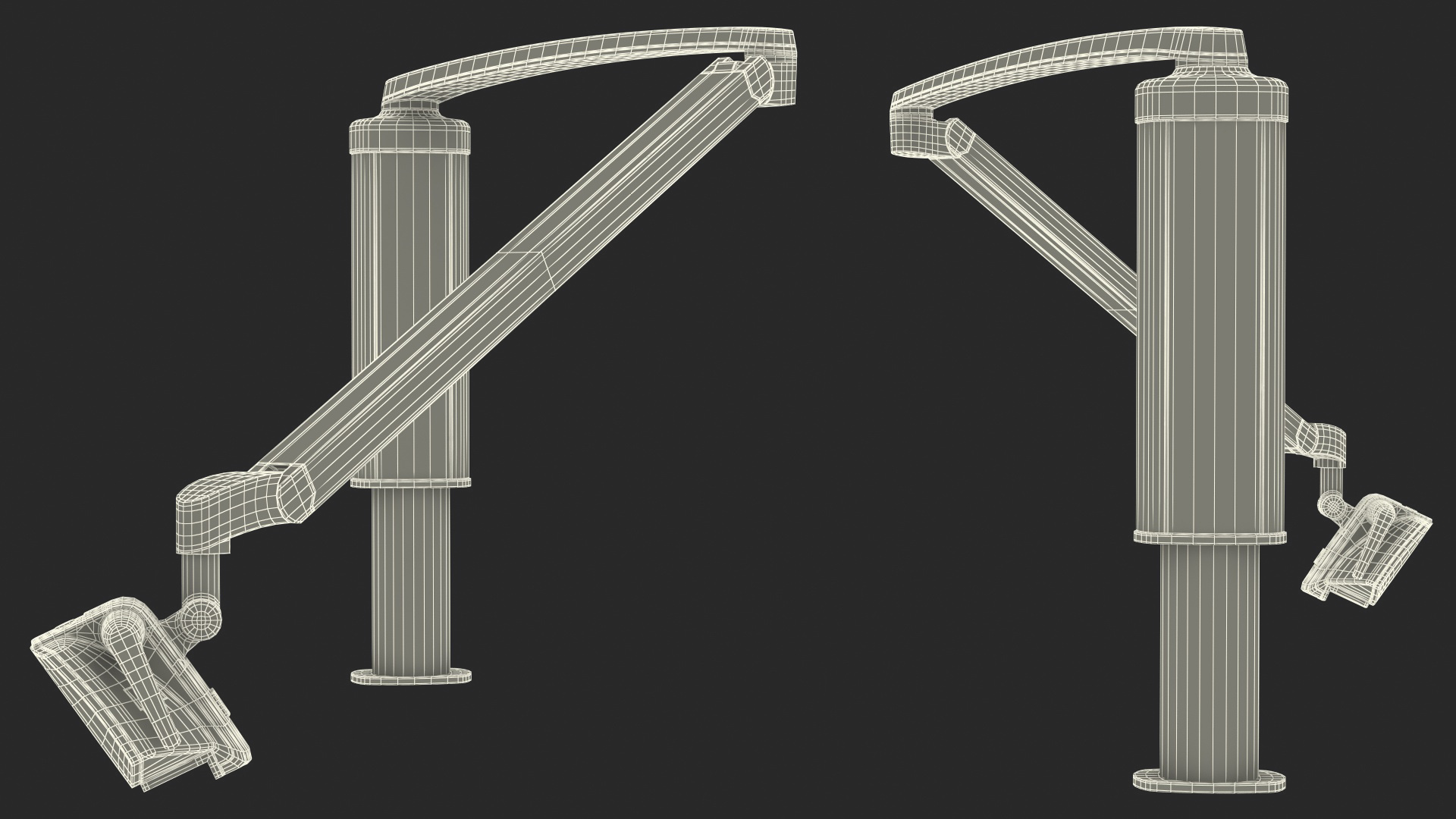 3D model Post Mounted Dental Operatory Light