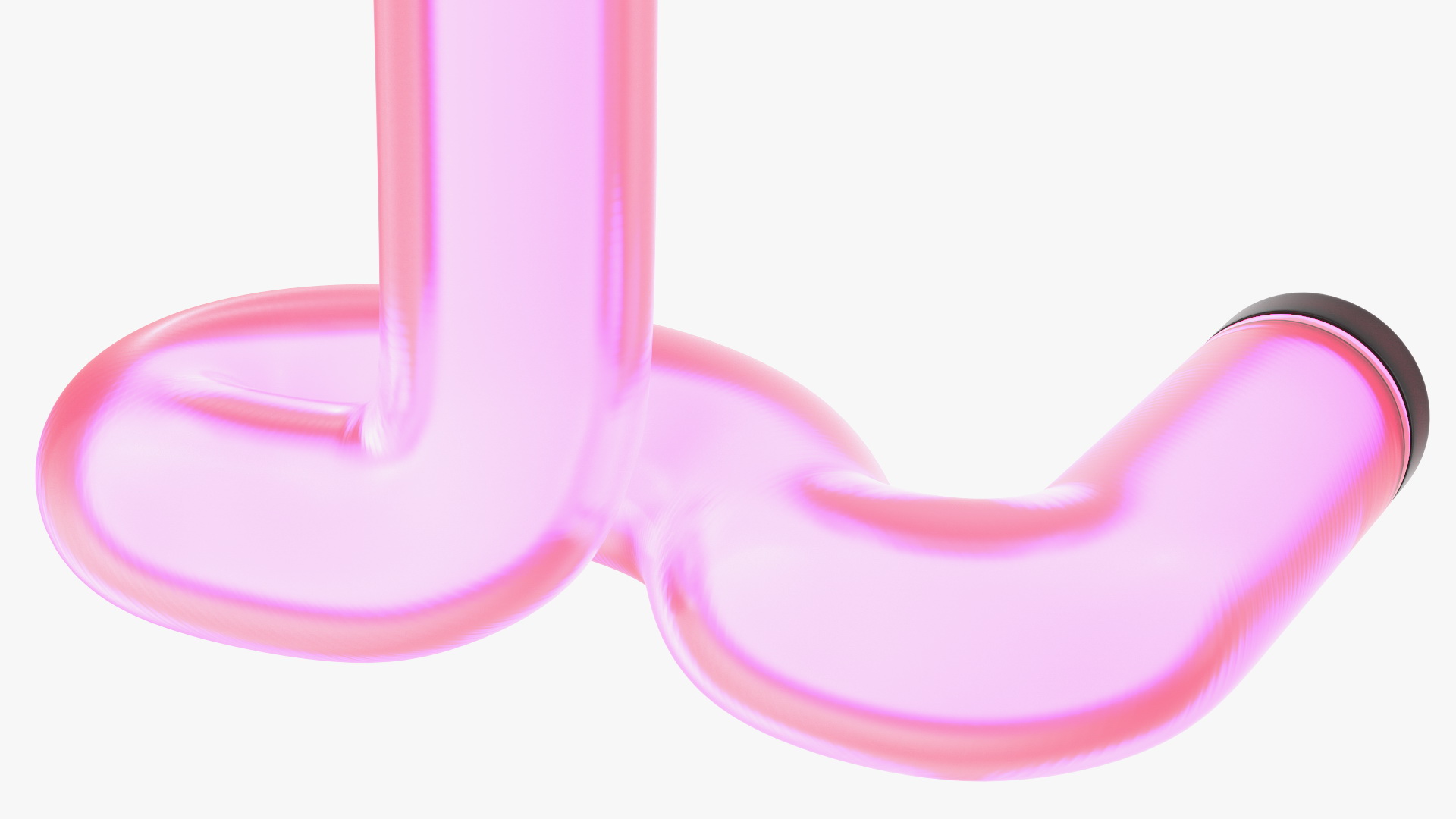 3D Glowing Neon Tube Light Digit 1