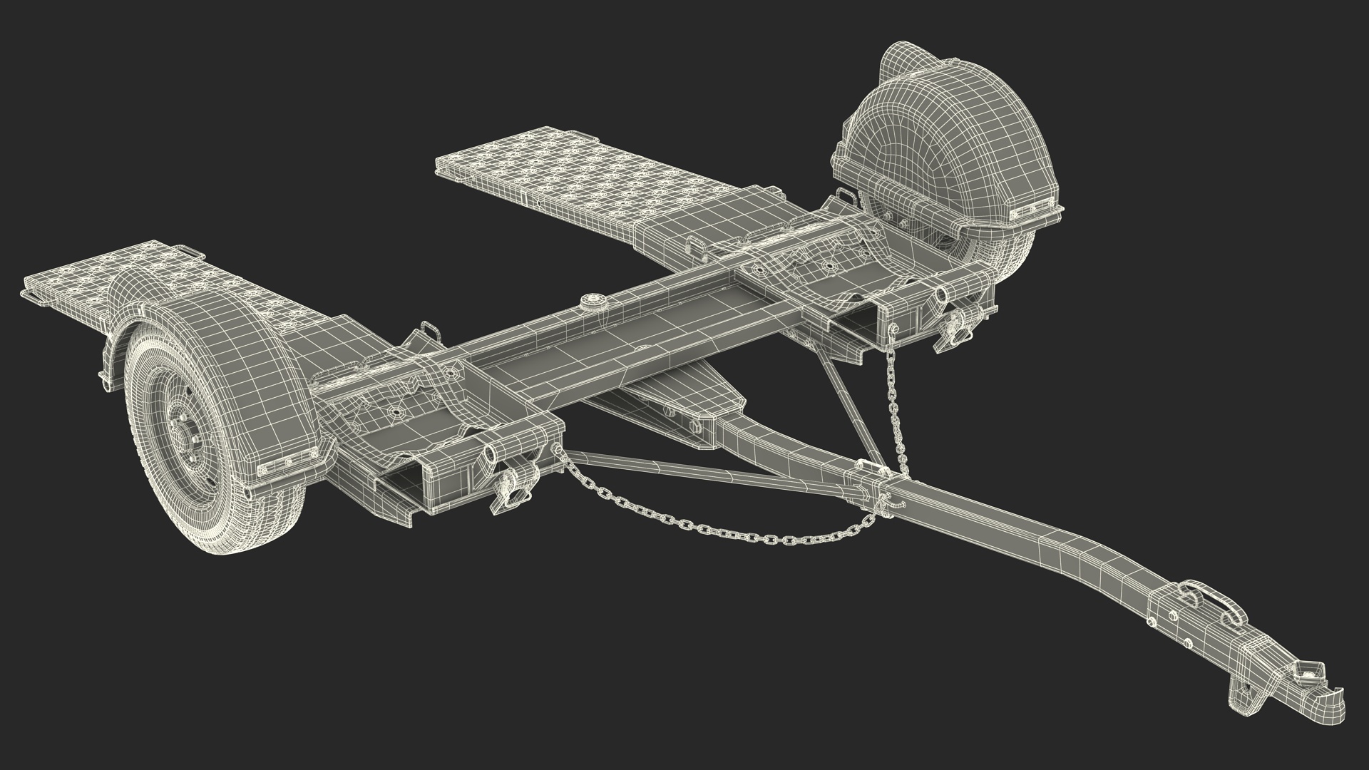 3D Dirt U-Haul Axle Tow Dolly