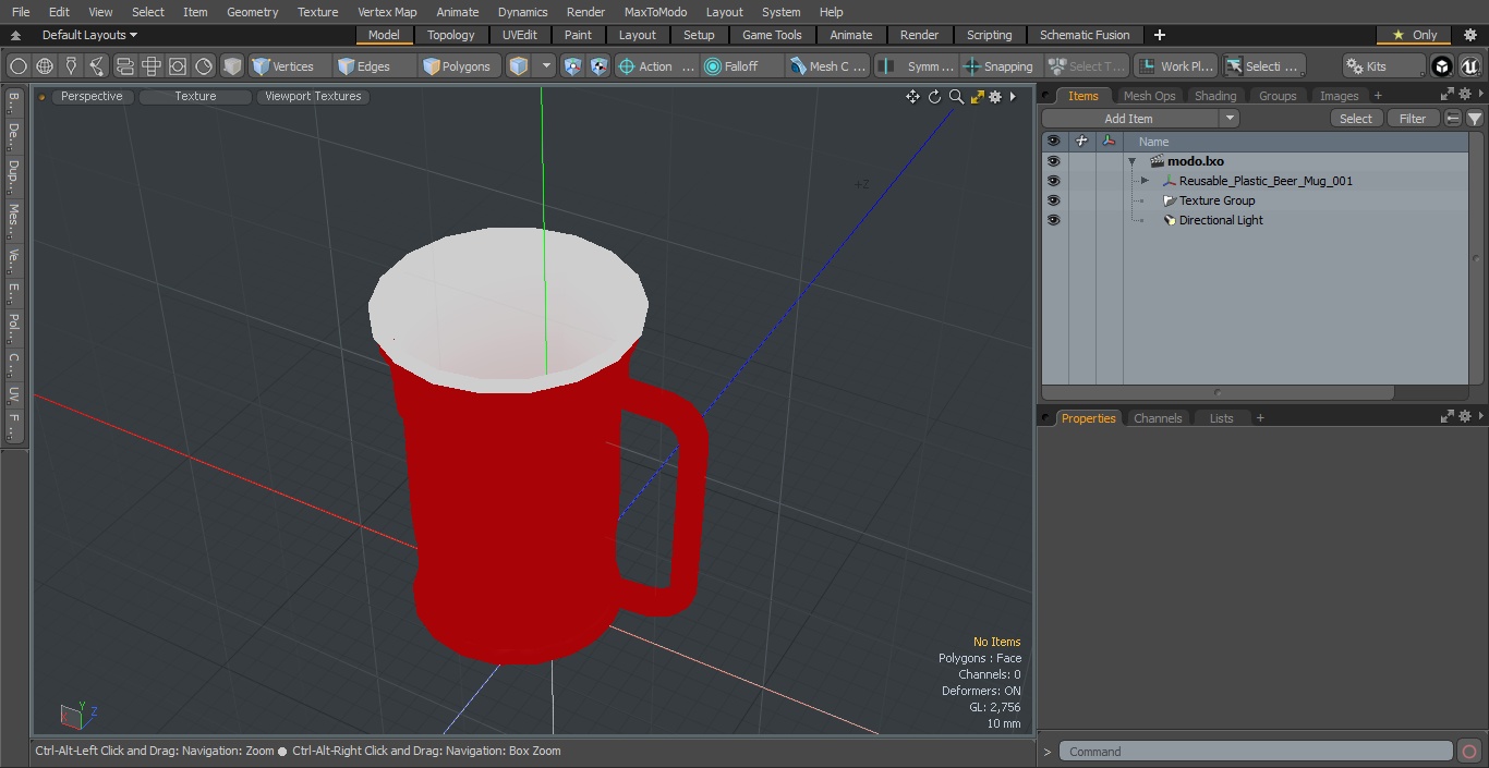 3D model Reusable Plastic Beer Mug