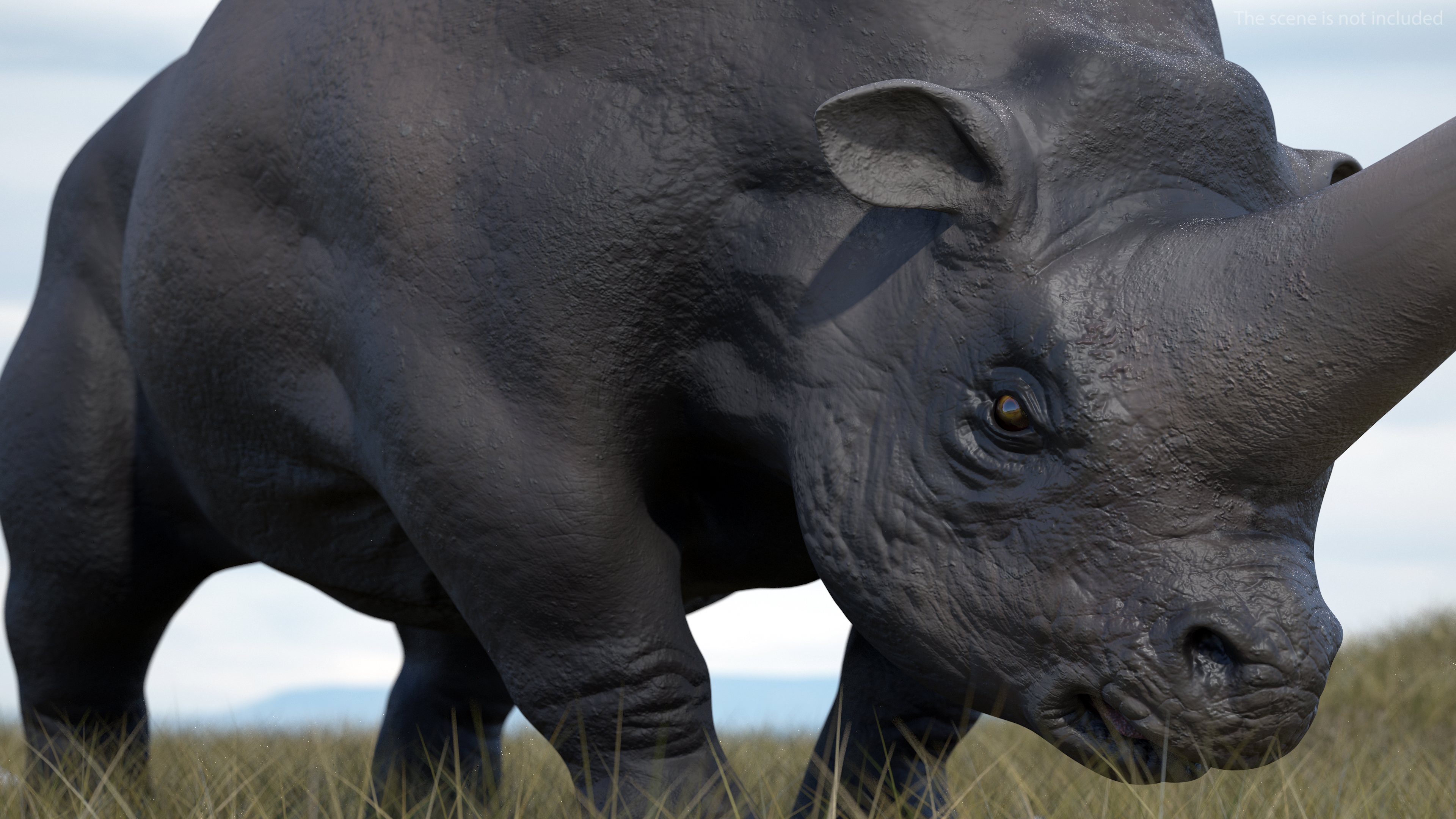 3D model Giant Rhinoceros Standing Pose