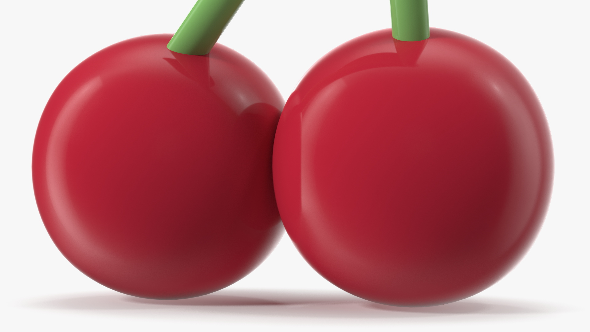 Cherries Emoji 3D model