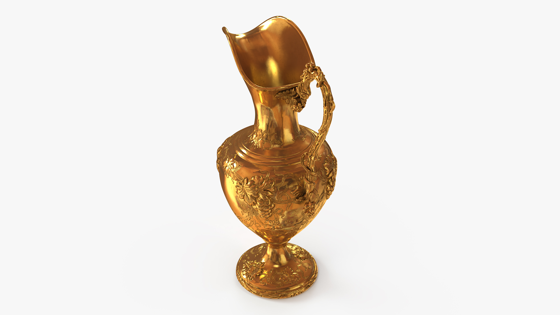 Antique Gold Ewer 3D