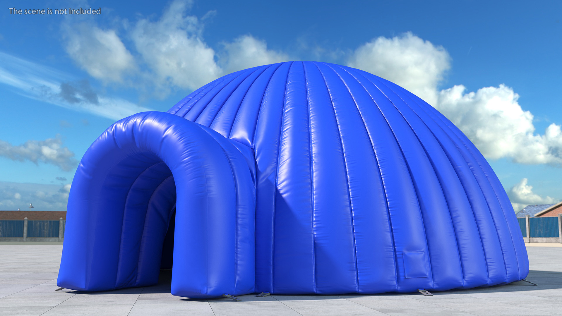 Outdoor Inflatable Igloo Tent Open Blue 3D model