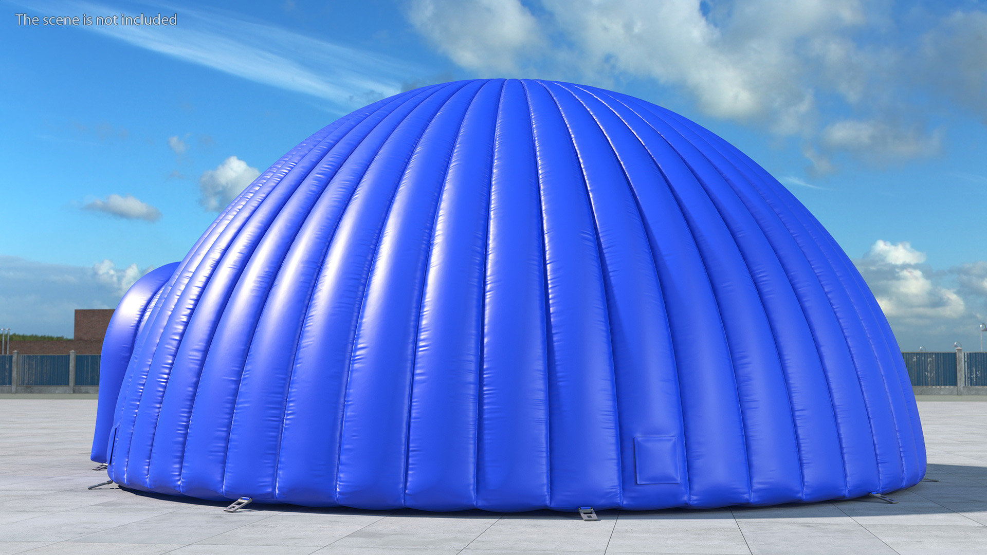 Outdoor Inflatable Igloo Tent Open Blue 3D model