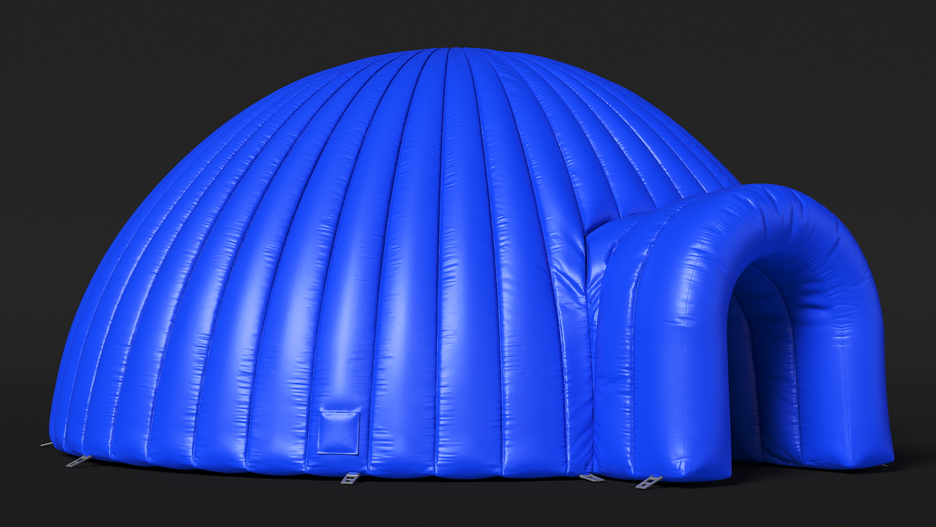 Outdoor Inflatable Igloo Tent Open Blue 3D model