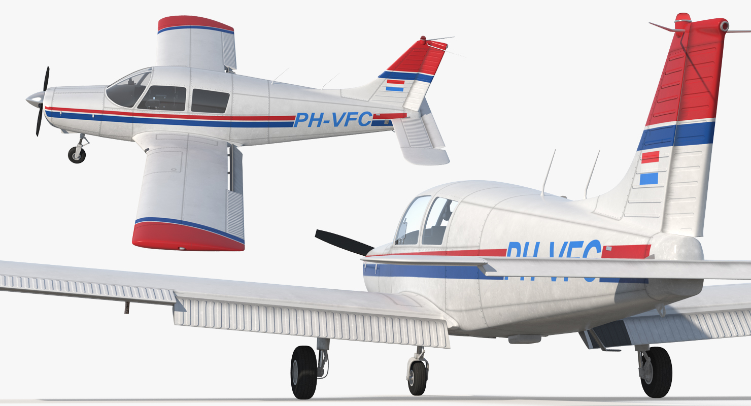 3D model Piper PA 28 Cherokee