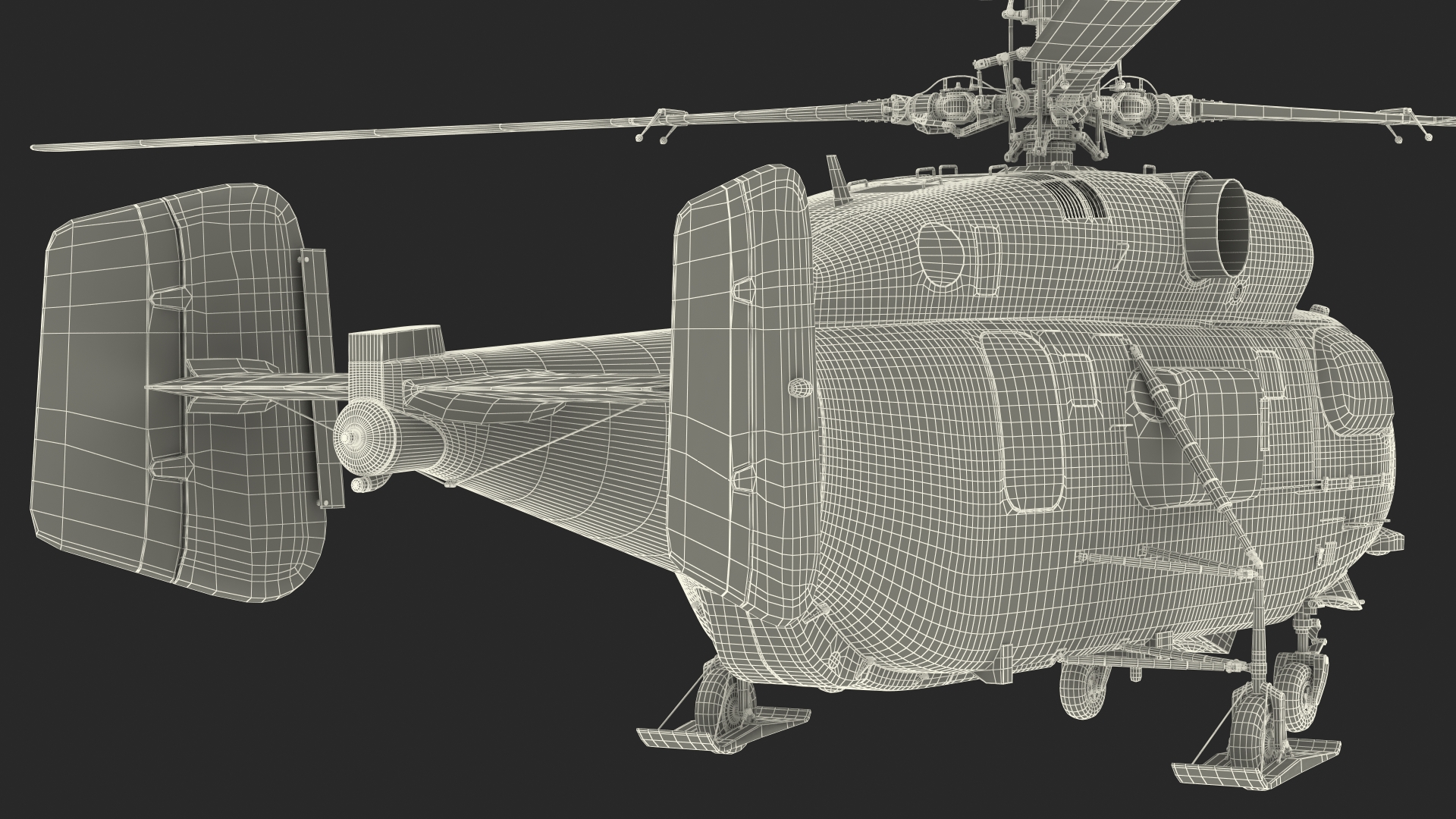 3D model Kamov KA-32 Firefighting Helicopter