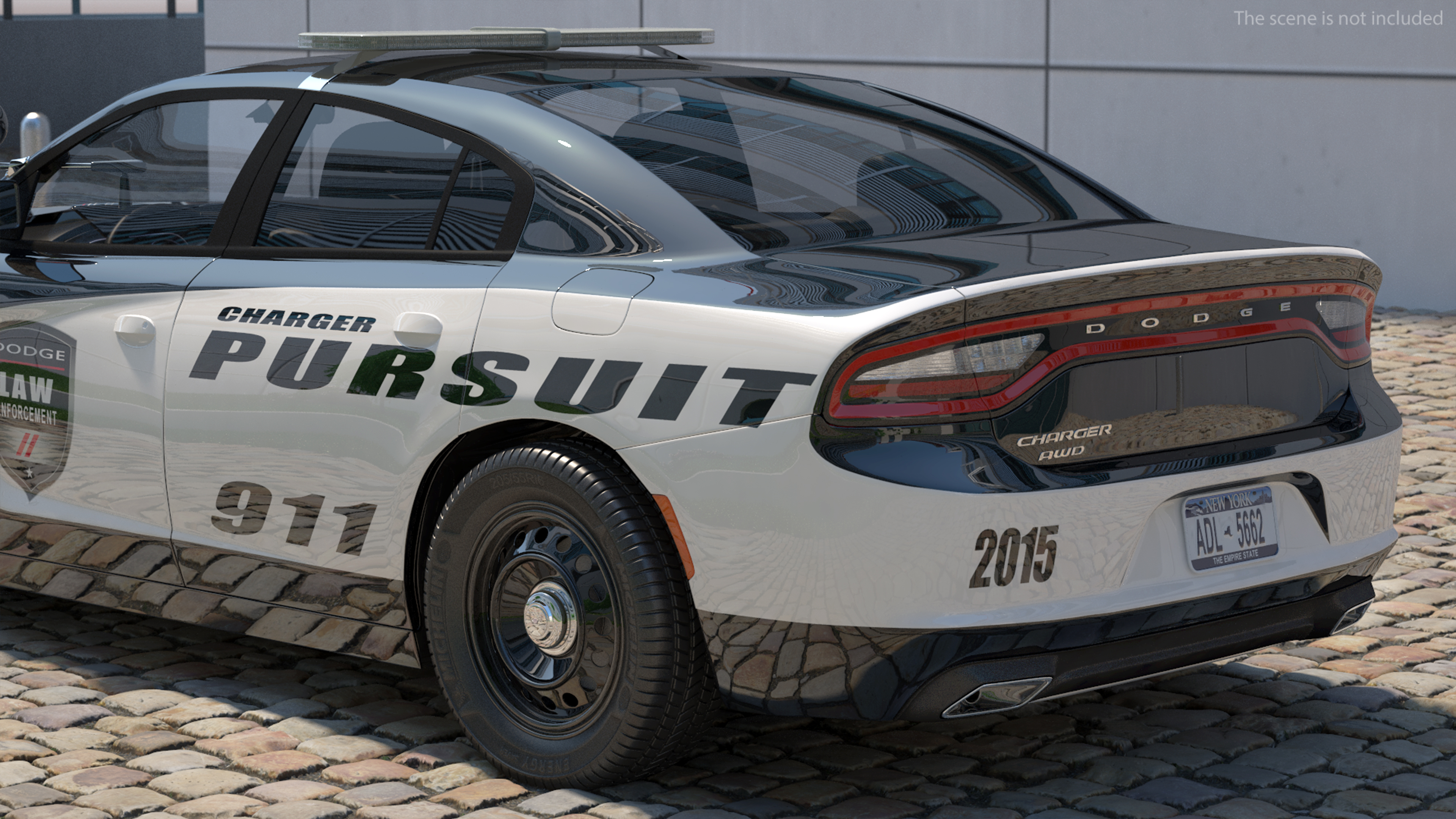 Dodge Charger Pursuit Police Car 2015 3D