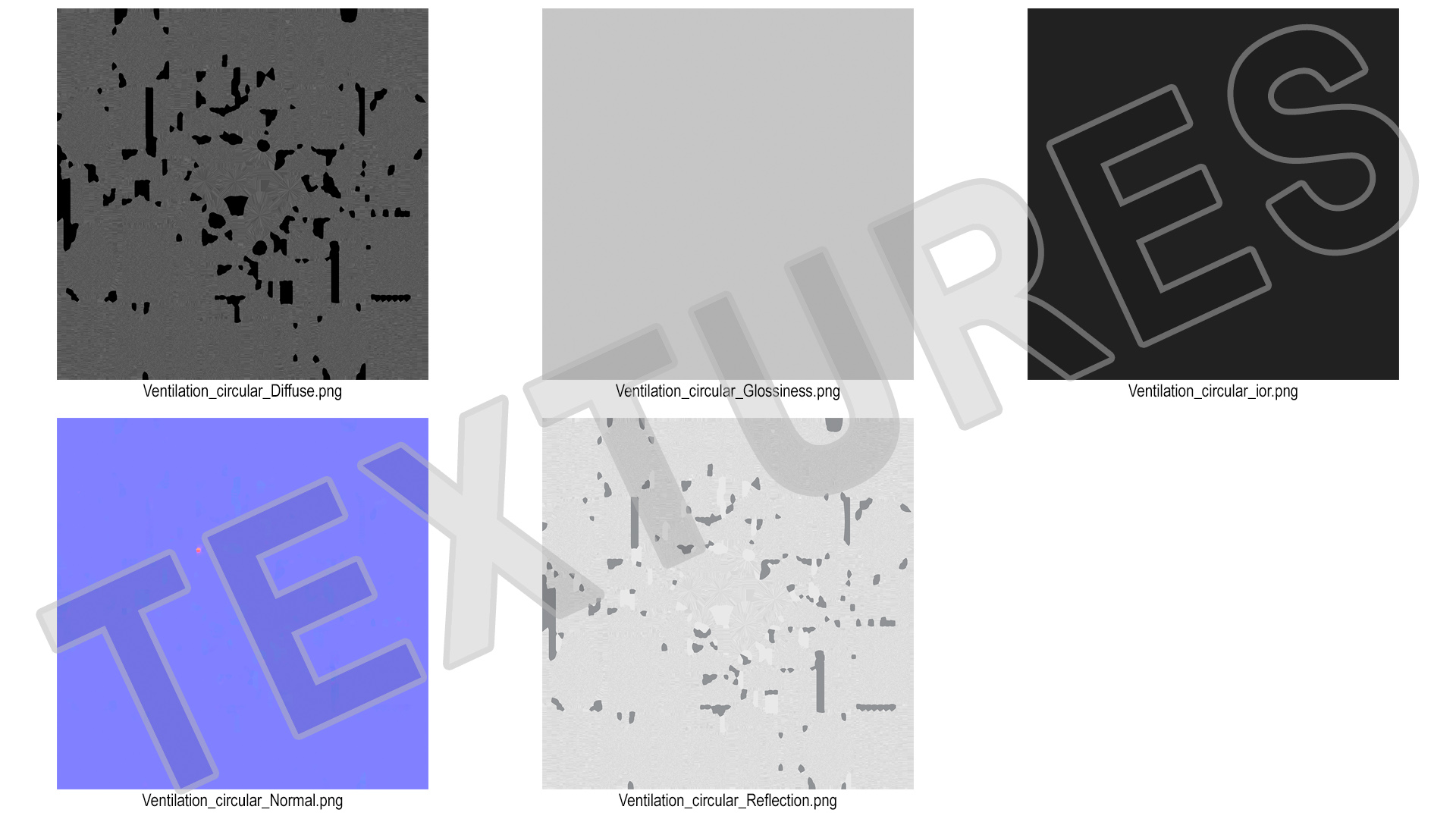 3D Ventilation Shaft Pipe System Set model