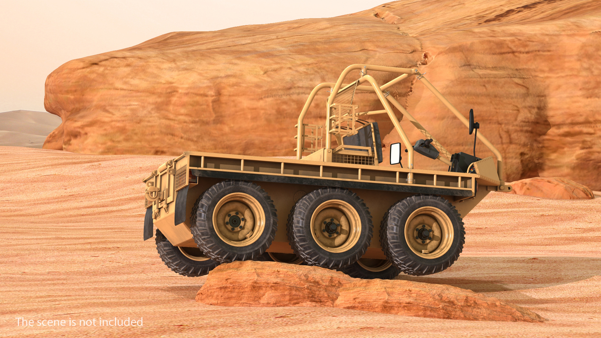 3D ATMP High Mobility Vehicle Desert model