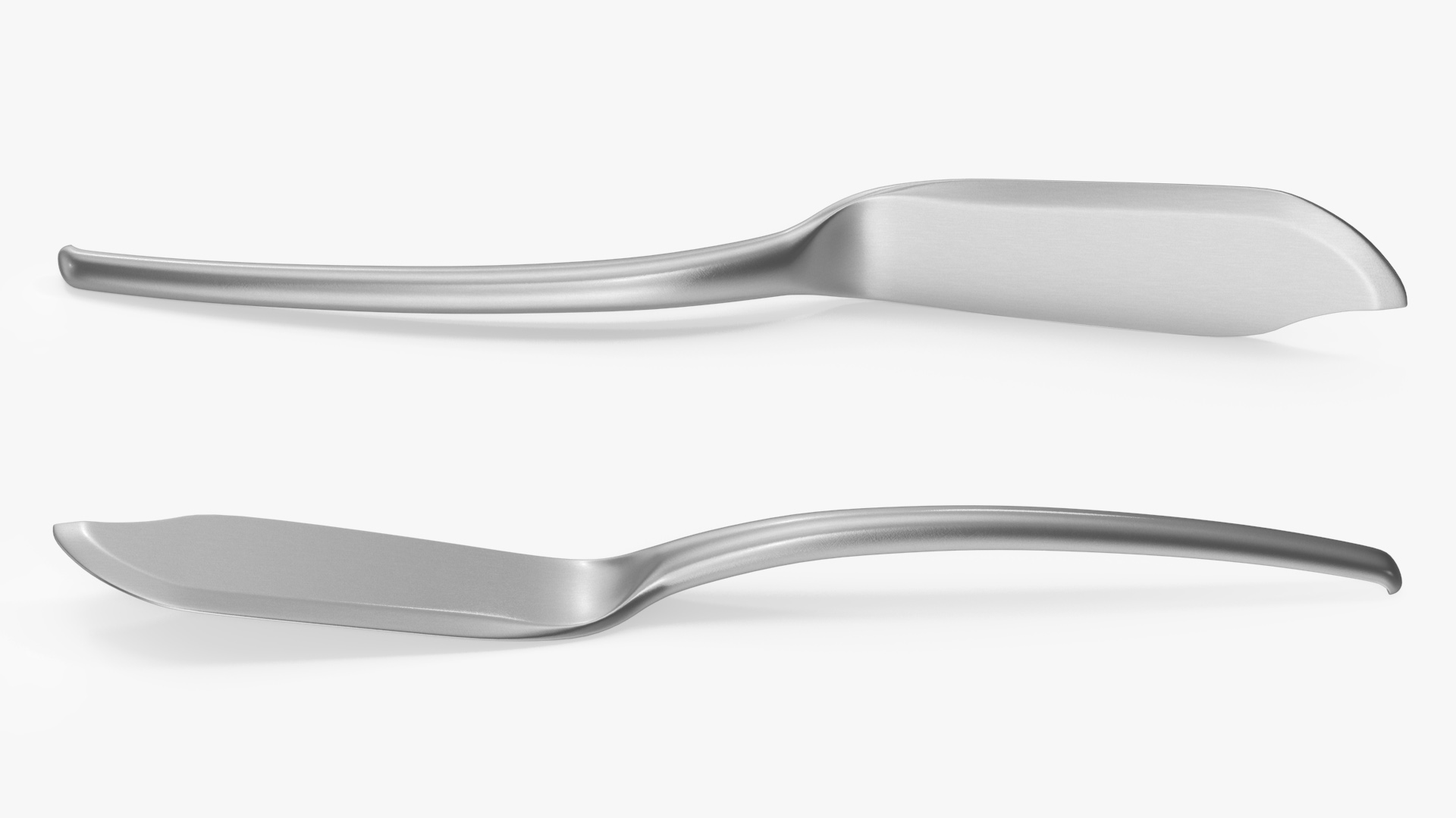 Fish Knife Silver 3D