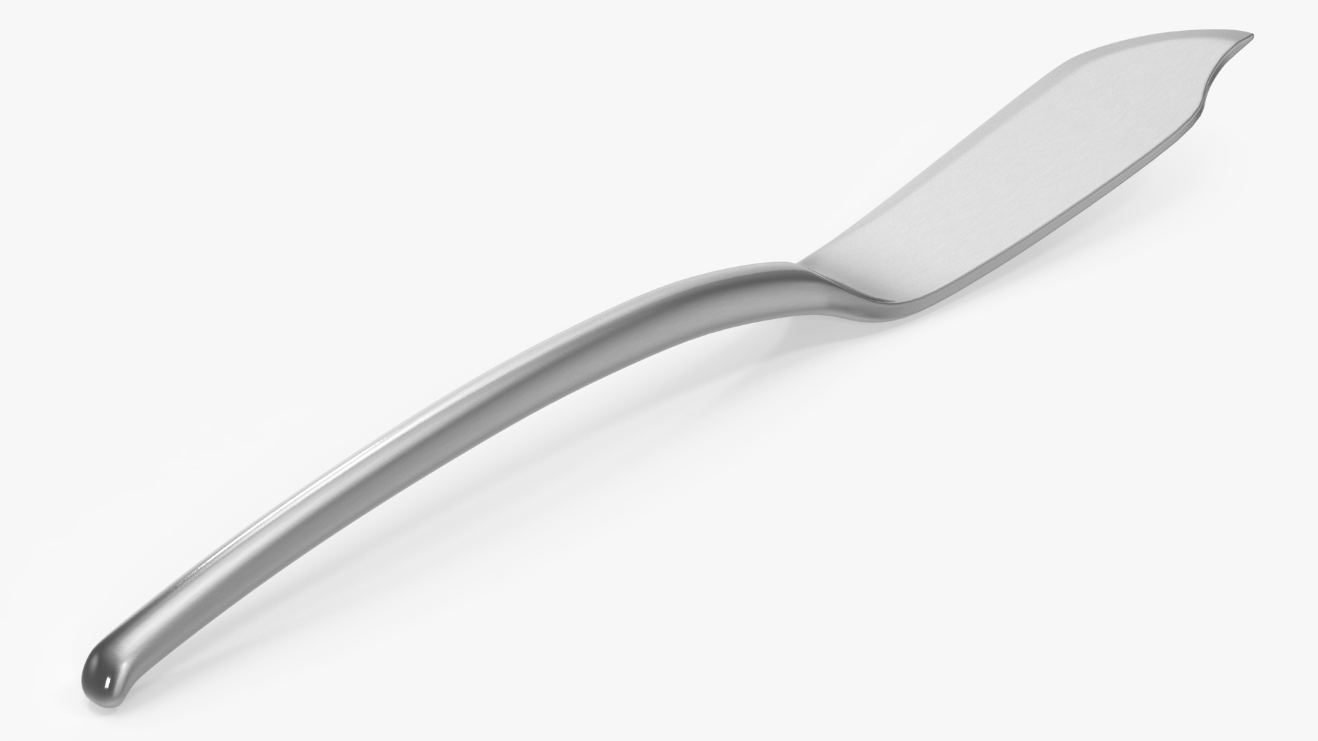 Fish Knife Silver 3D