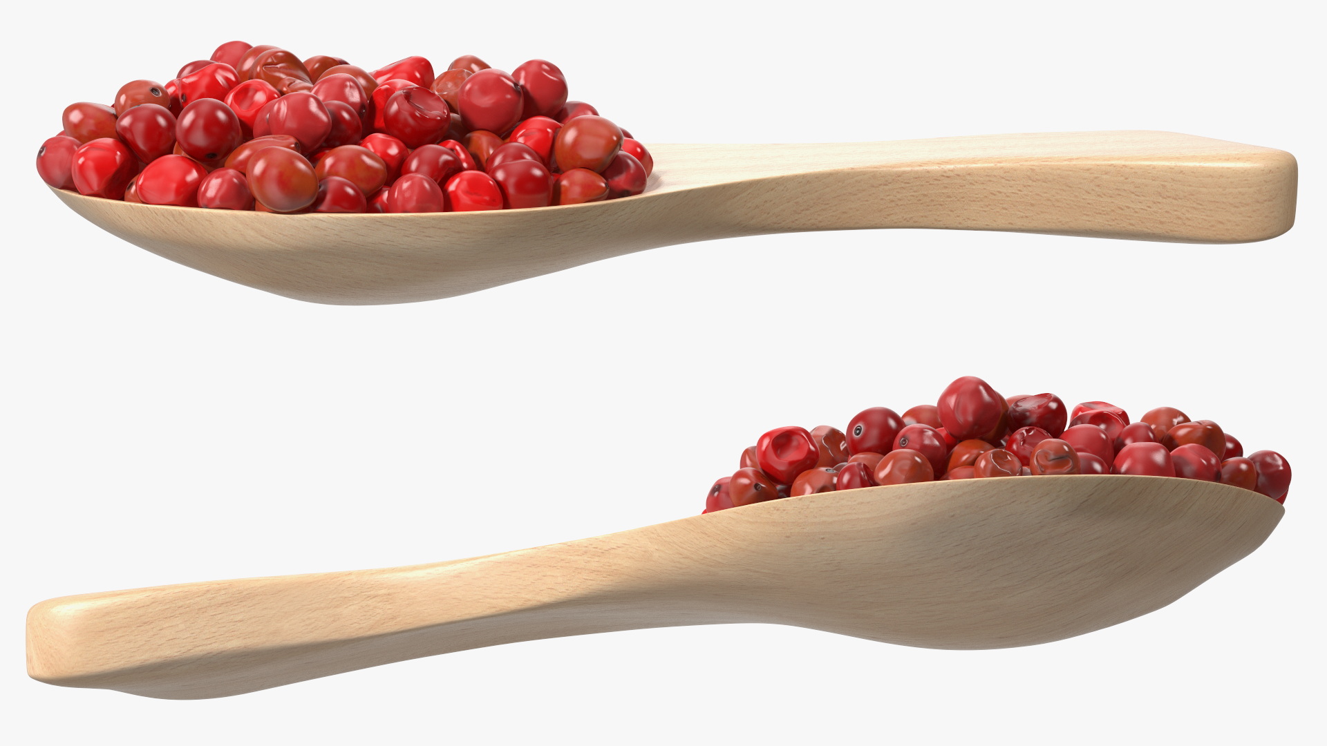 Spoon of Red Dried Peppercorn 3D model