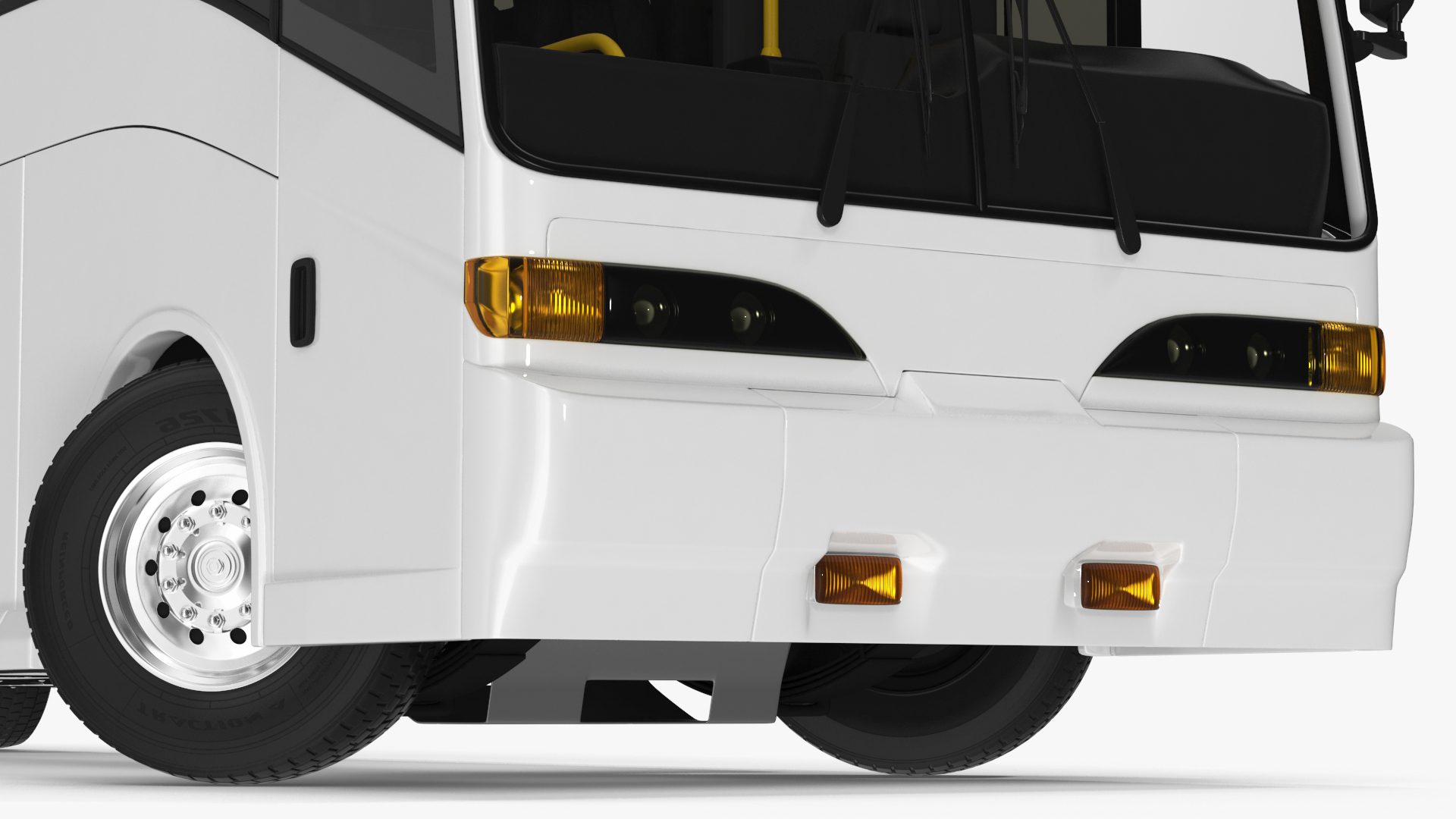 Charter Bus Rigged for Cinema 4D 3D