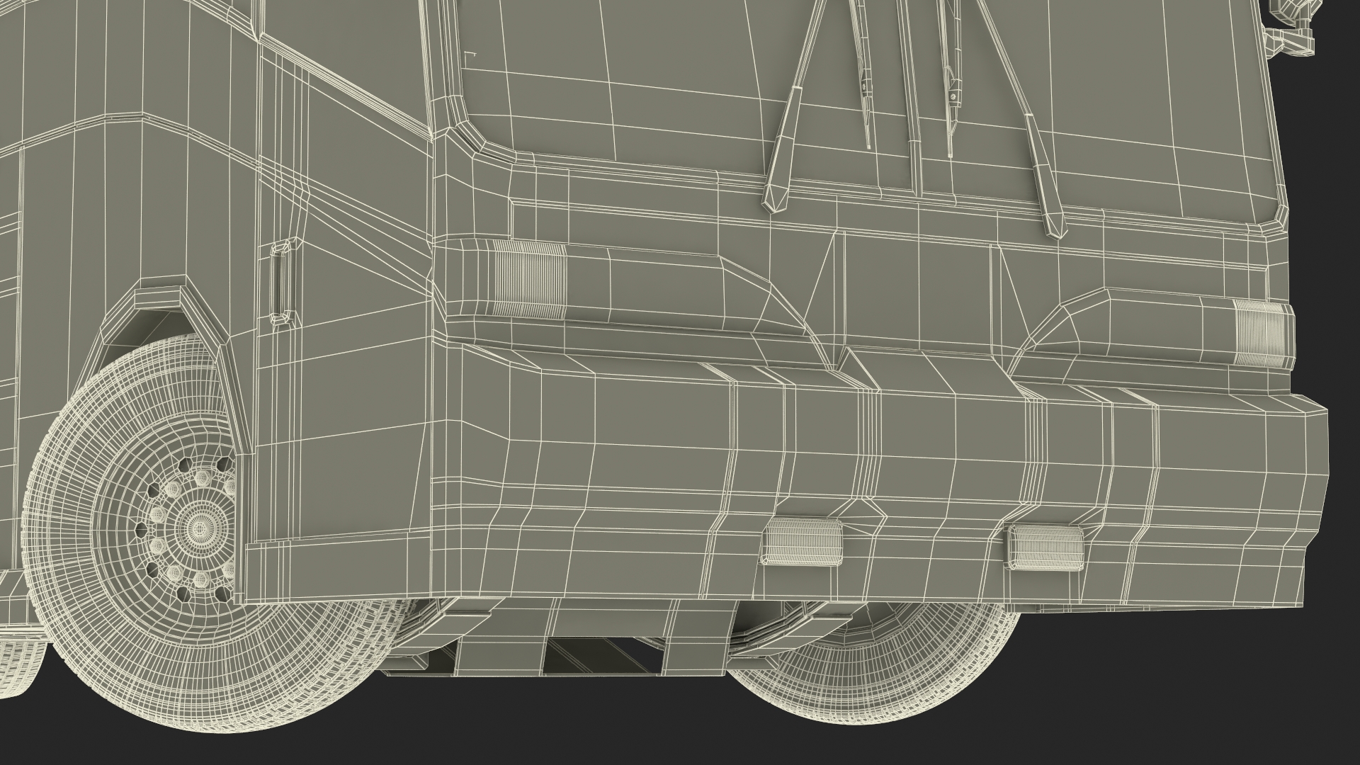 Charter Bus Rigged for Cinema 4D 3D