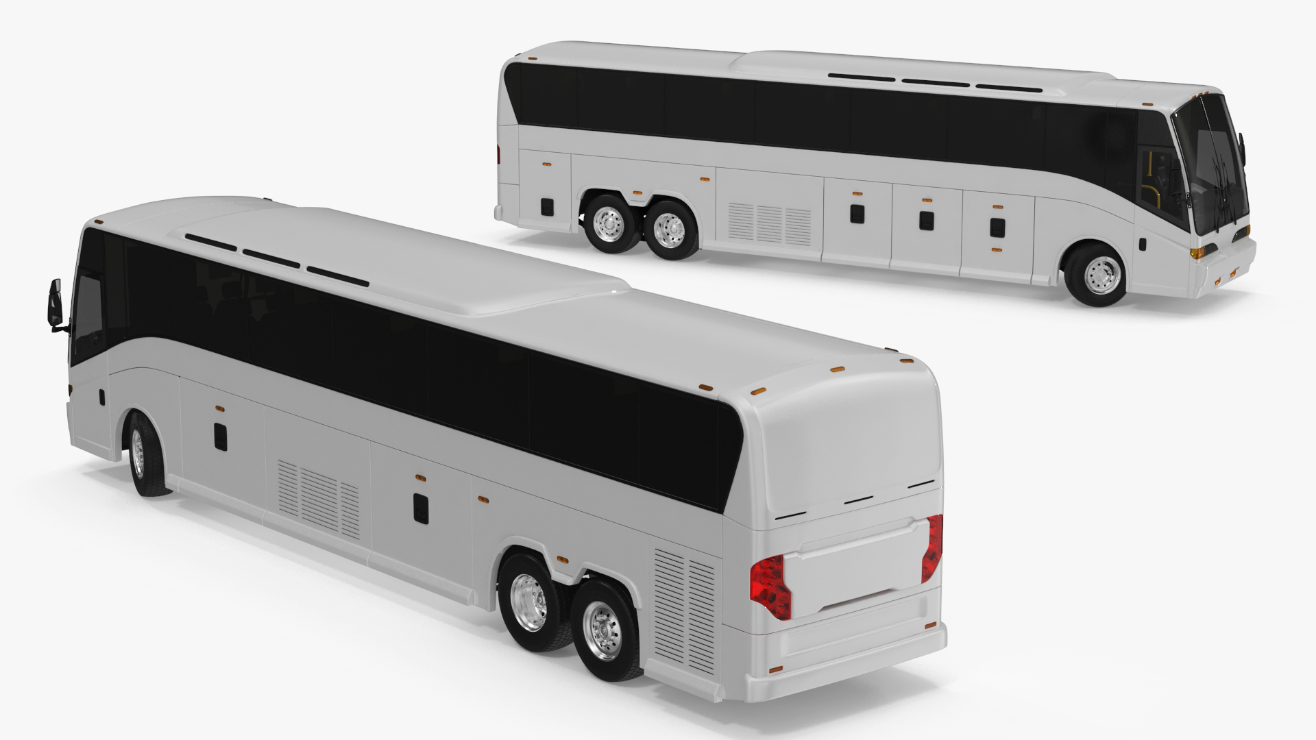 Charter Bus Rigged for Cinema 4D 3D