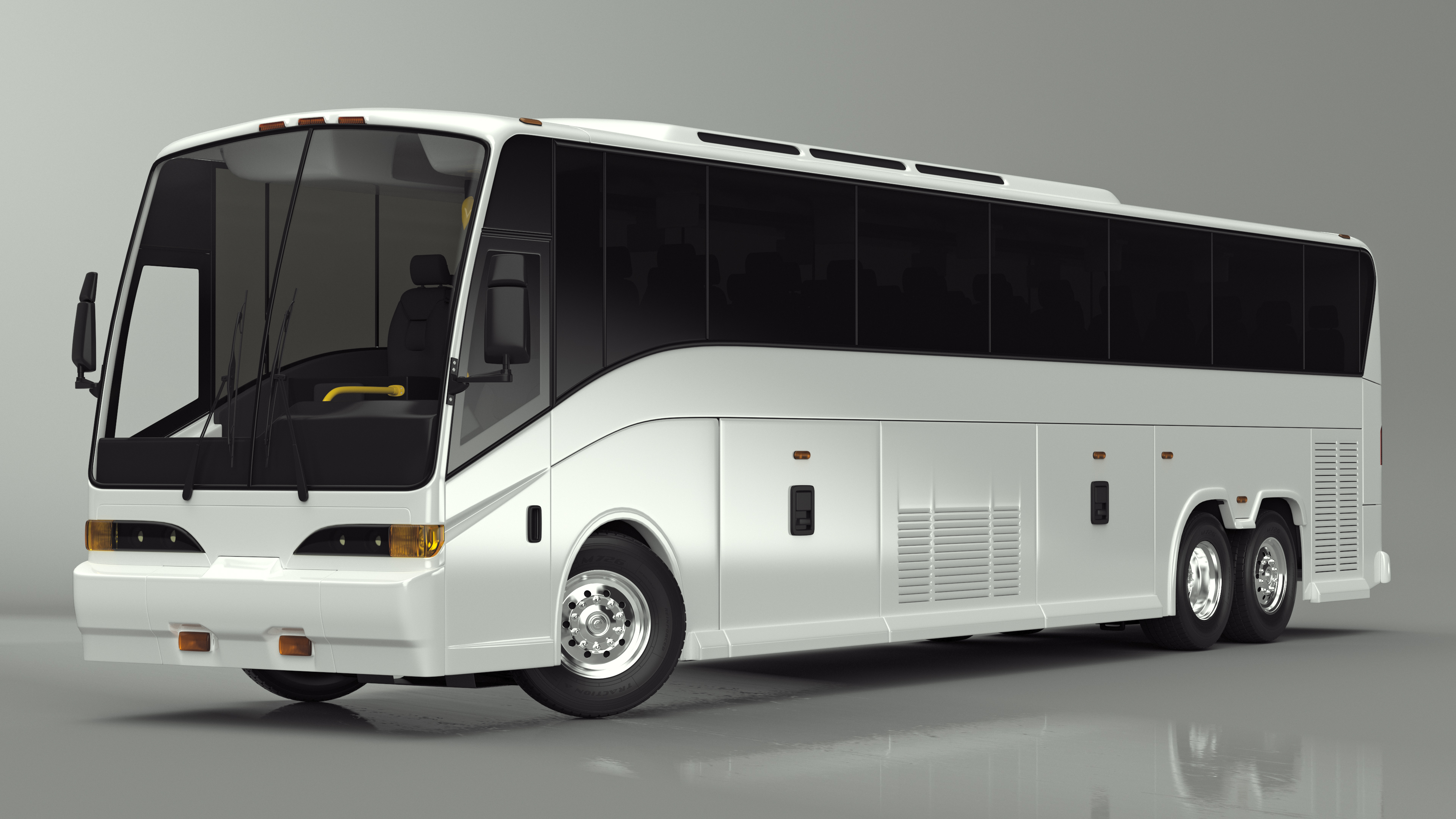 Charter Bus Rigged for Cinema 4D 3D