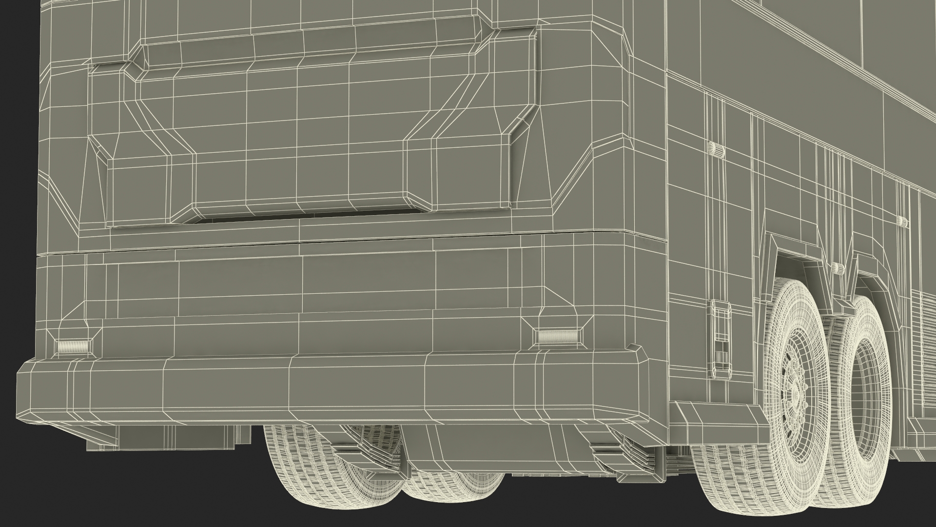 Charter Bus Rigged for Cinema 4D 3D