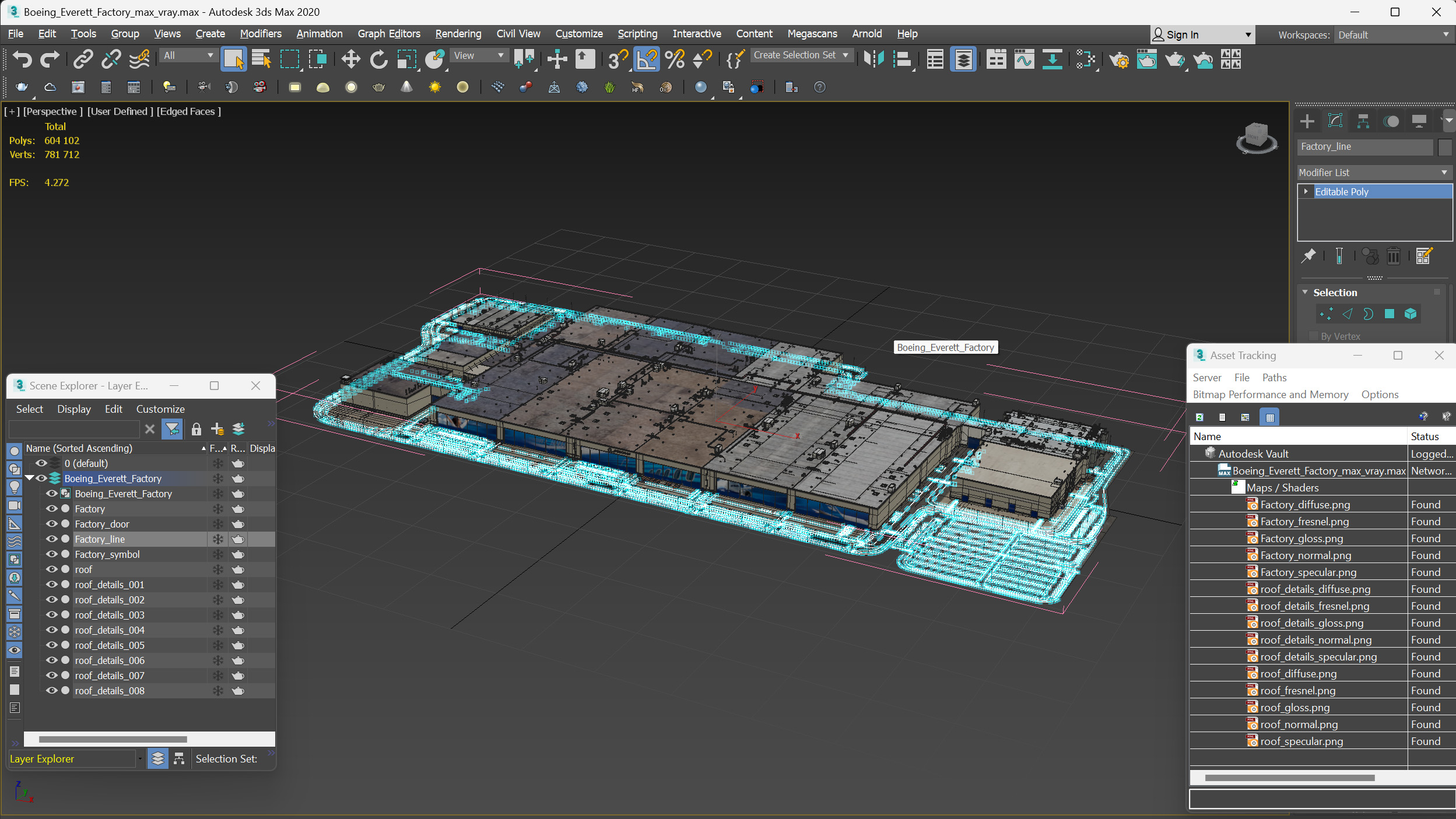 Boeing Everett Factory 3D