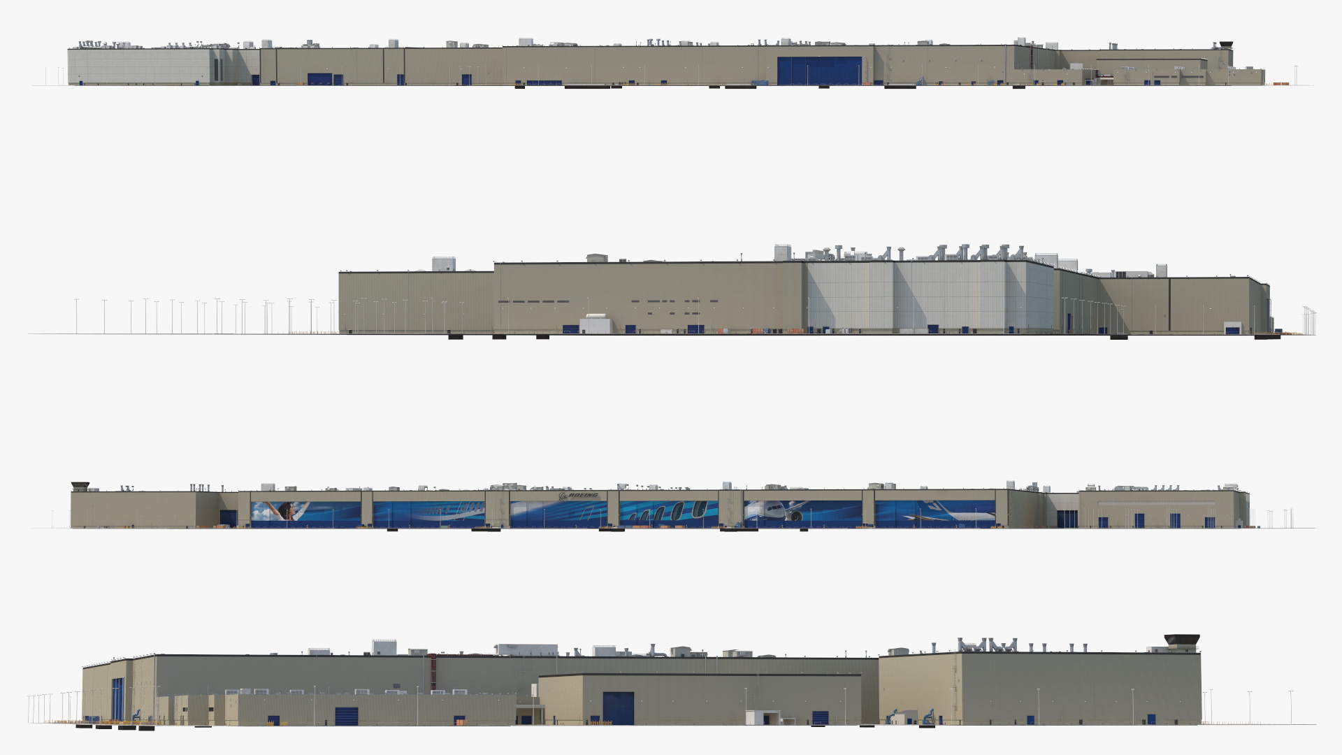 Boeing Everett Factory 3D