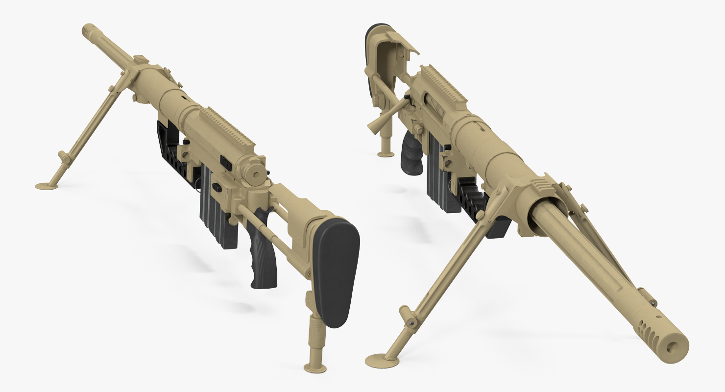 3D Long Range Rifle CheyTac M200 Desert