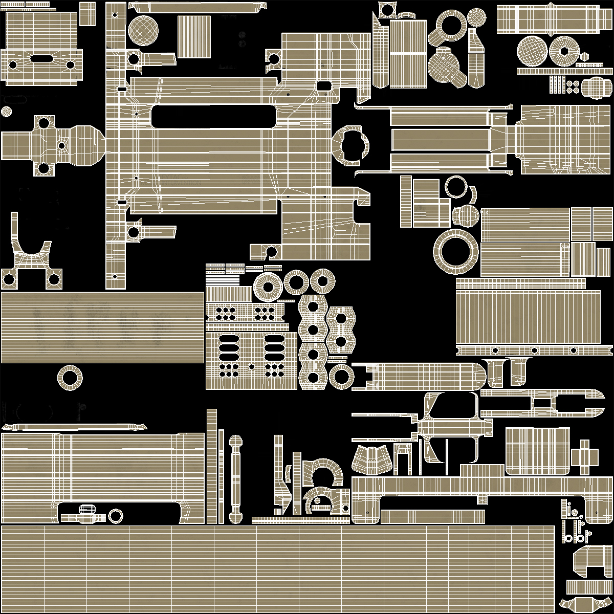 3D Long Range Rifle CheyTac M200 Desert