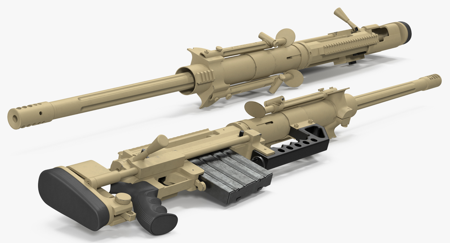 3D Long Range Rifle CheyTac M200 Desert