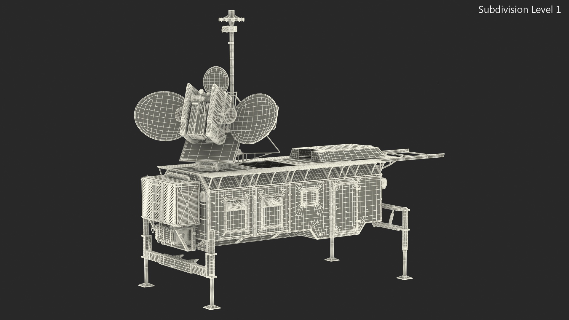 Krasukha 4 Broadband Multifunctional Jamming Station 3D