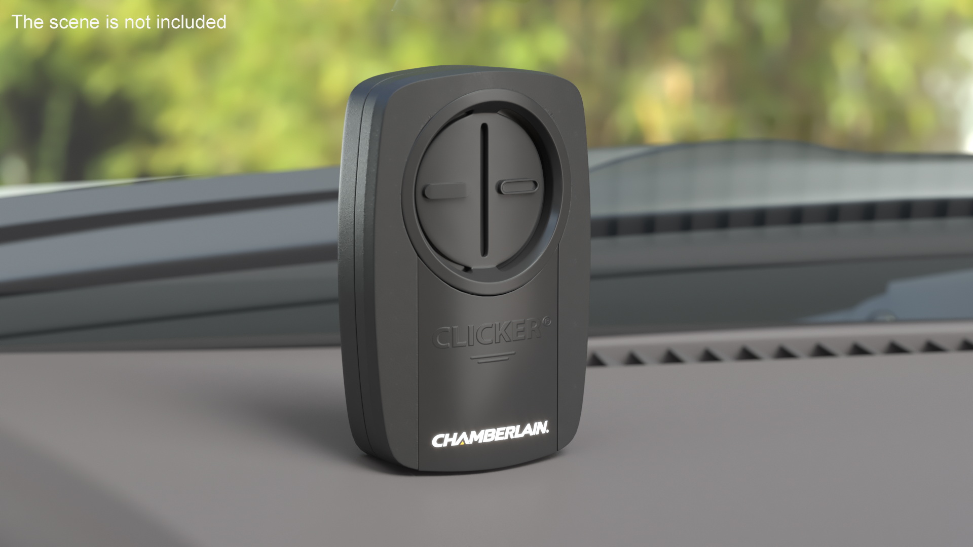 3D Chamberlain Garage Door Remote Black