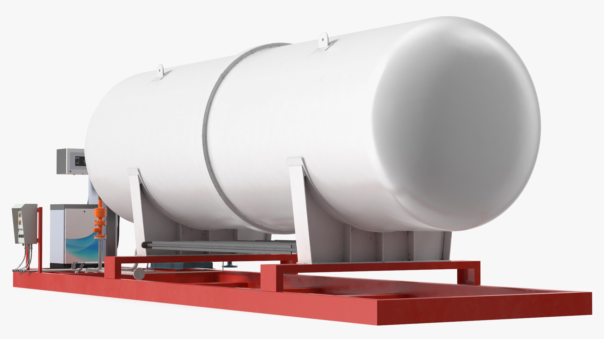 3D LNG Mobile Refueling Station model