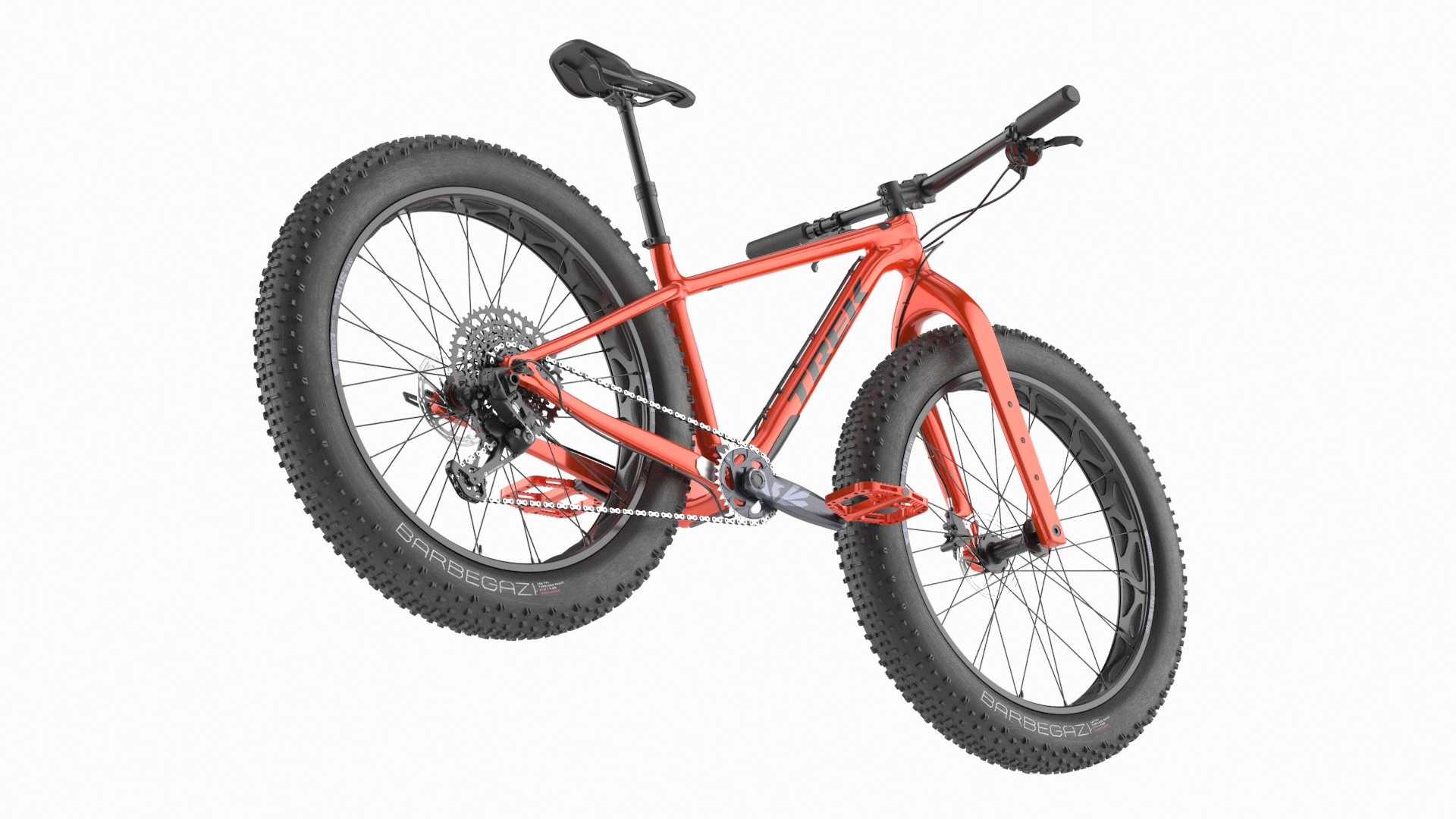 3D model Trek Farley Bike Red