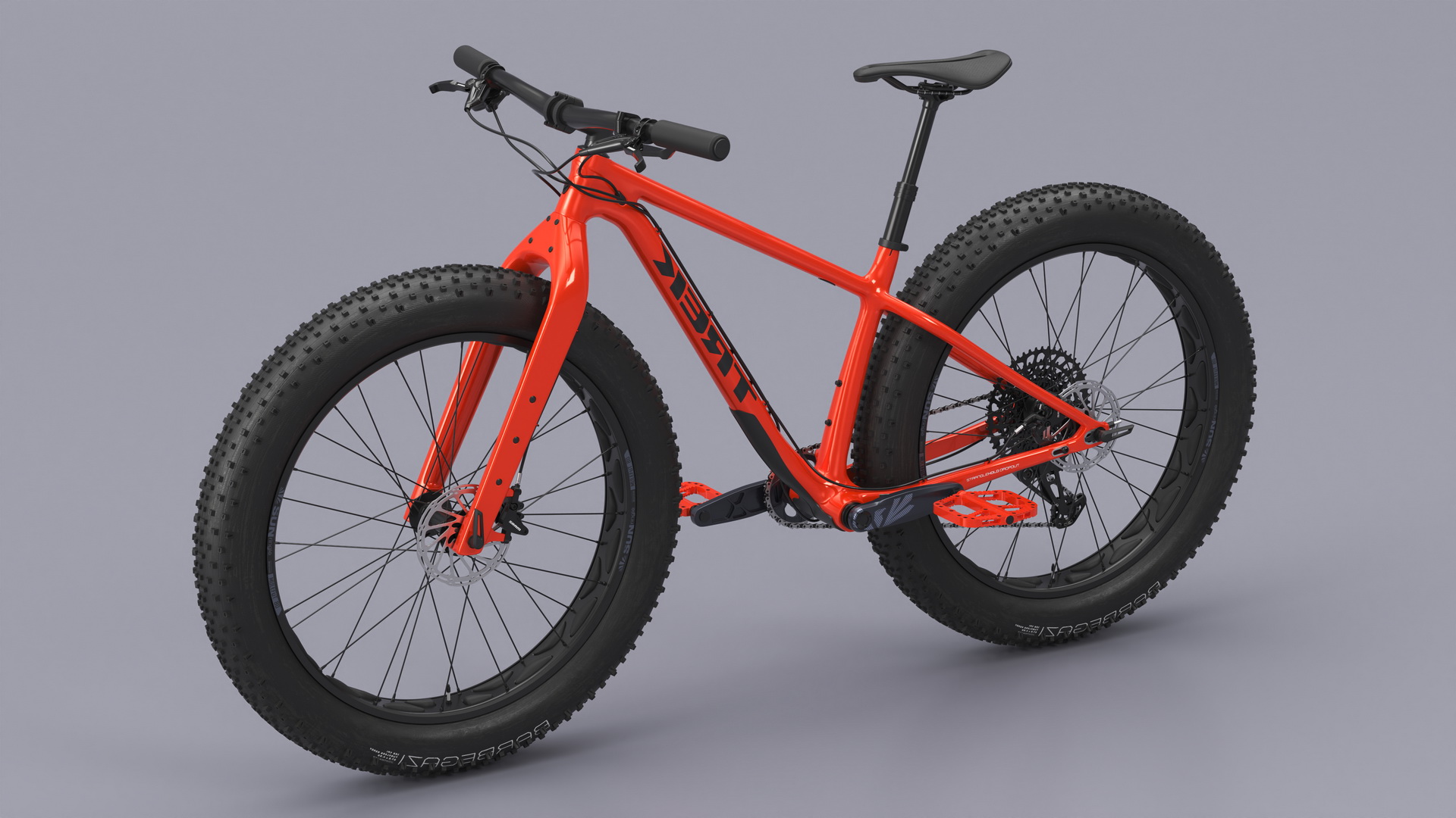 3D model Trek Farley Bike Red