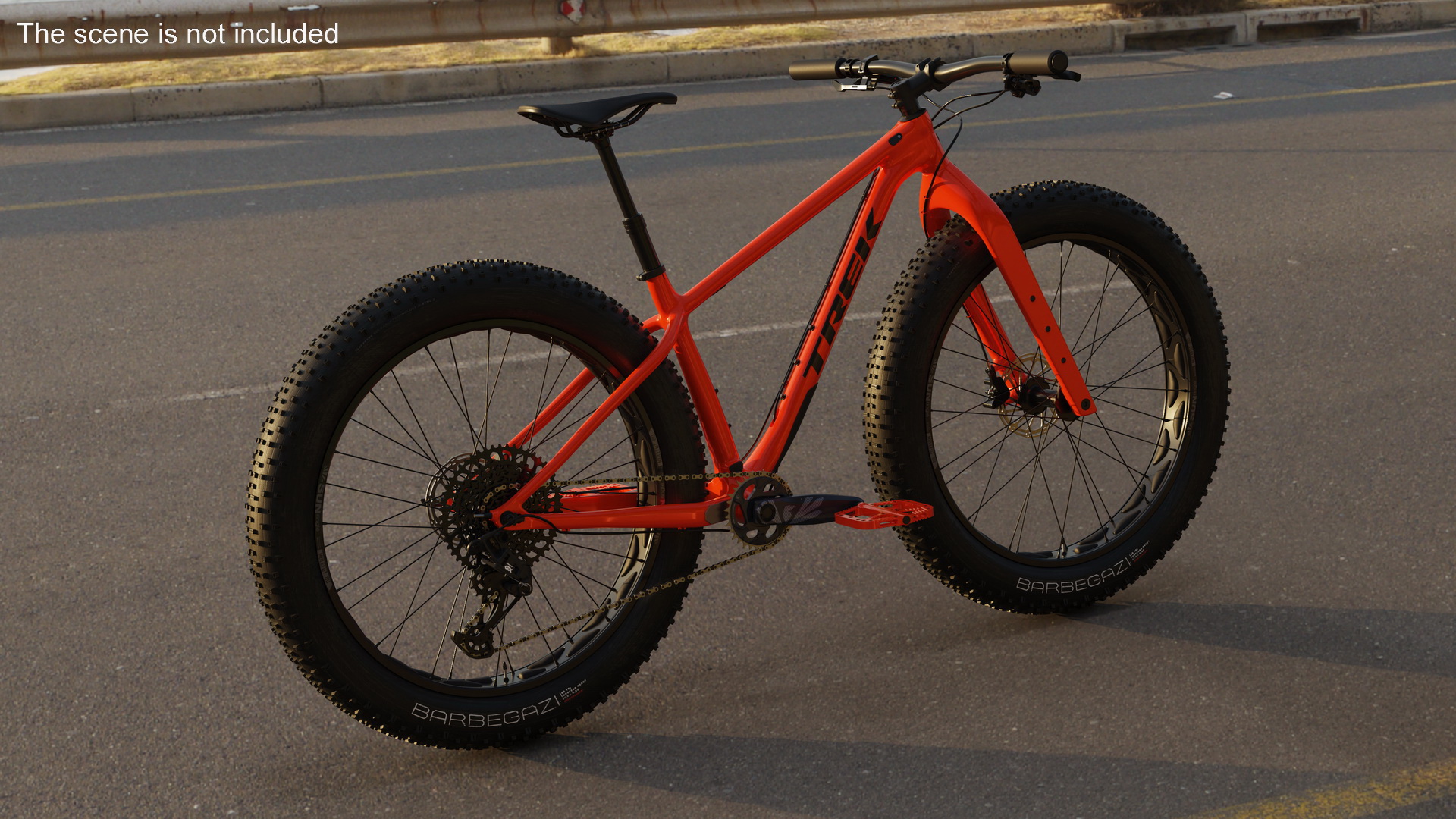 3D model Trek Farley Bike Red