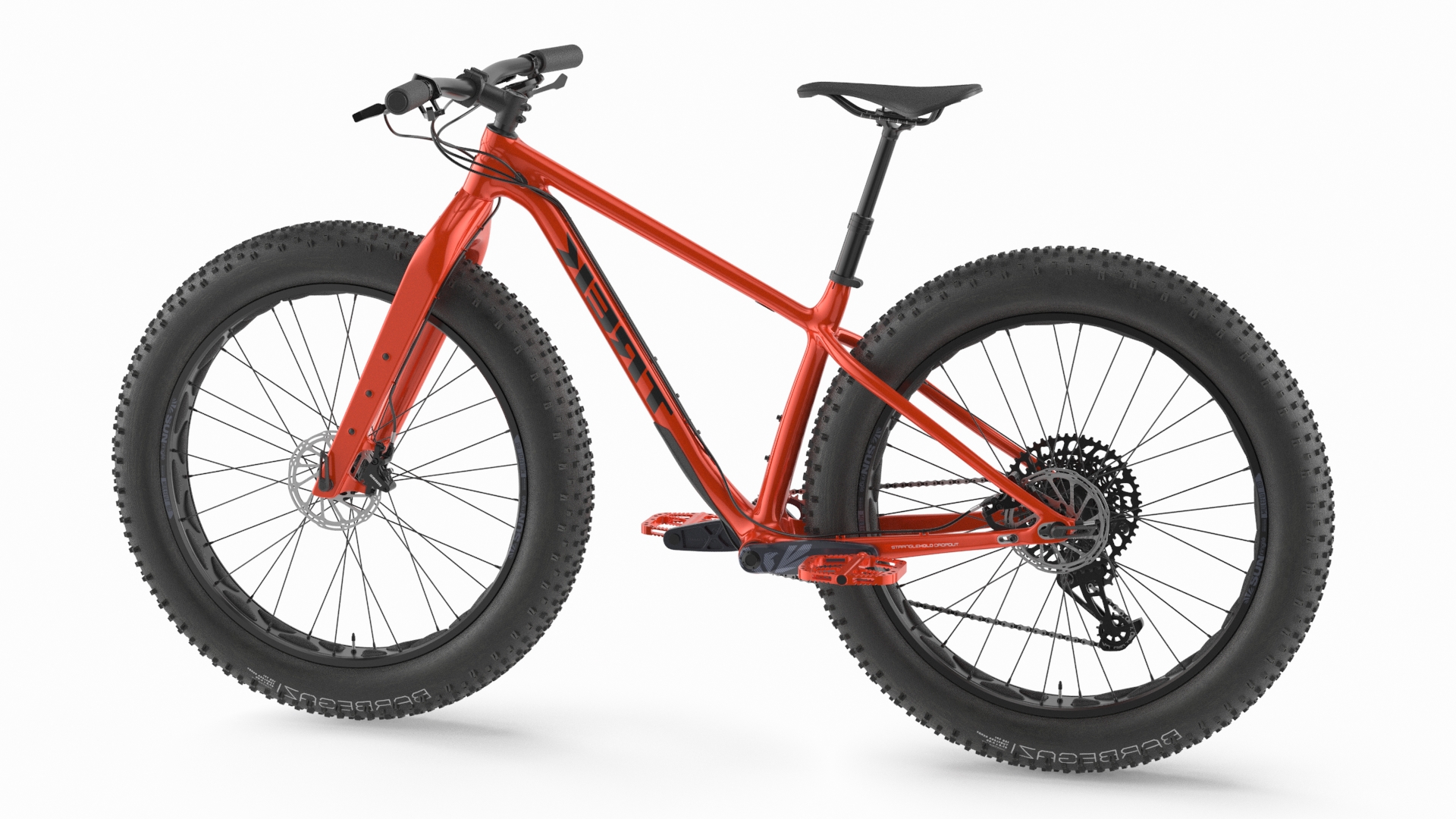 3D model Trek Farley Bike Red