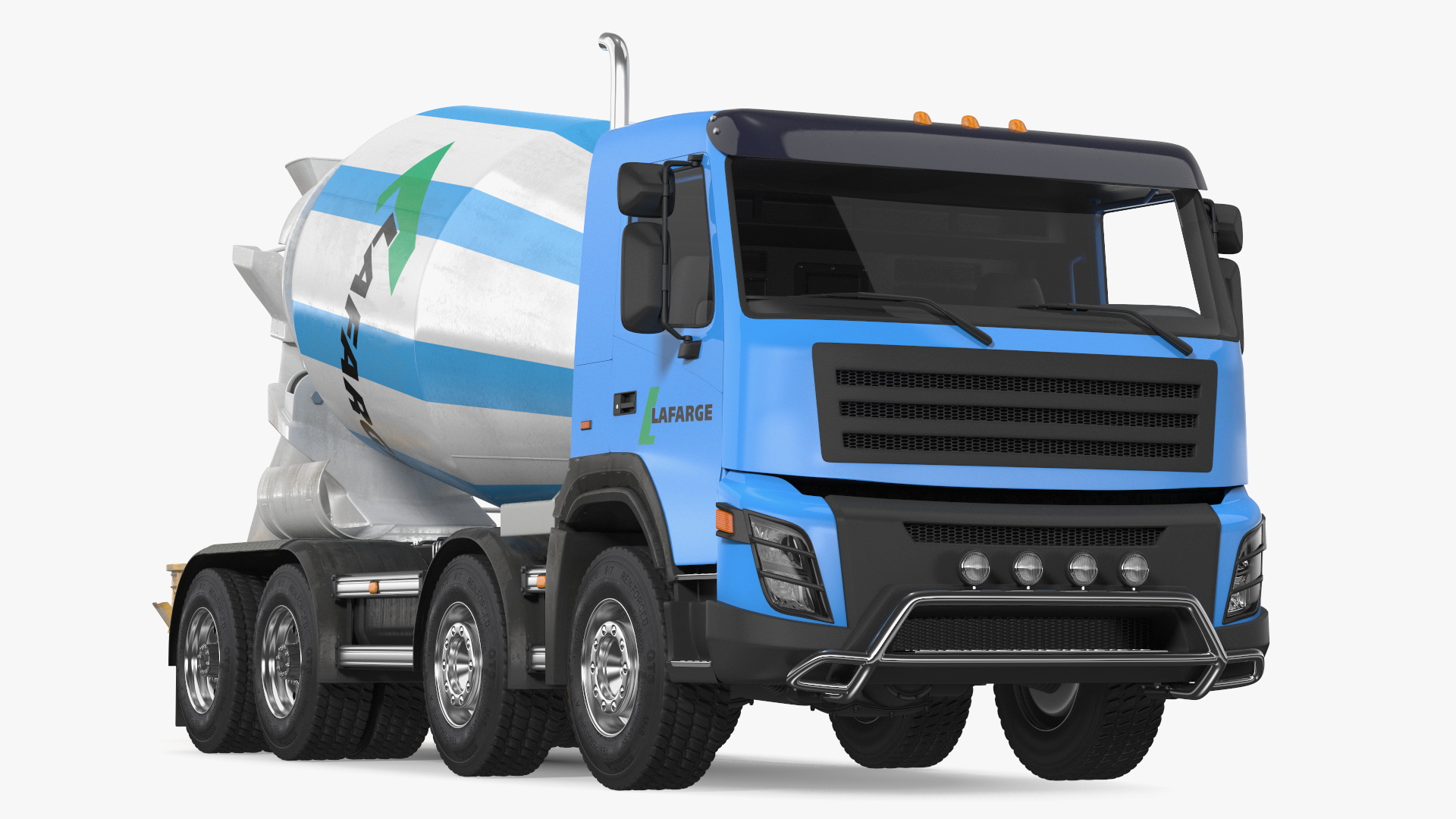 3D model Cement Mixer Truck Lafarge Livery with Concrete Bucket by Boscaro