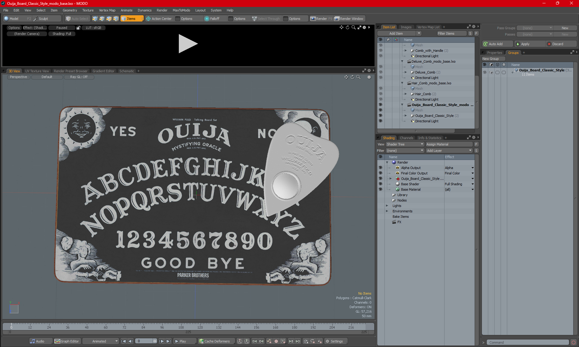 3D Ouija Board Dark