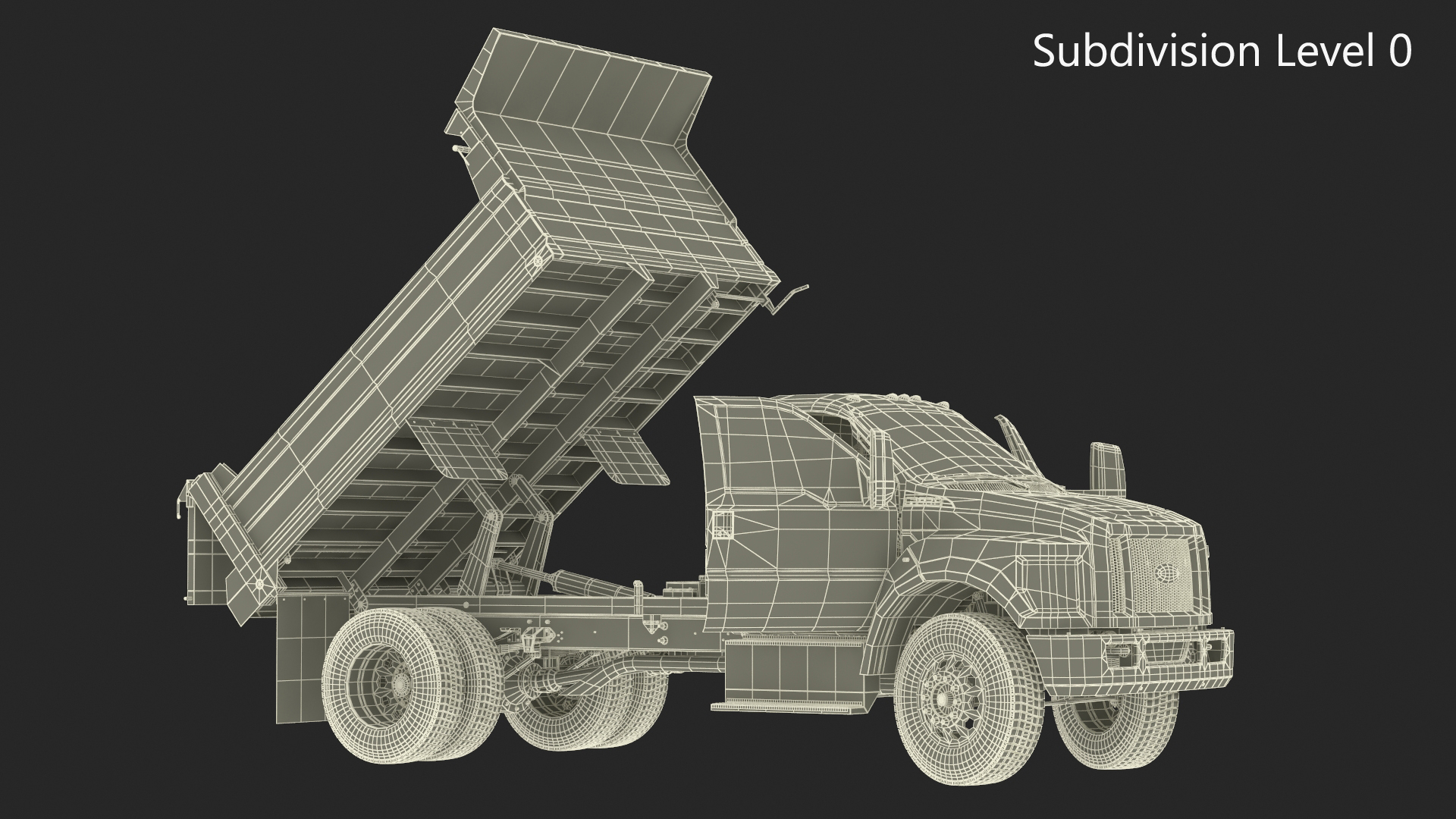 3D Ford F-650 Supertrack Rigged model