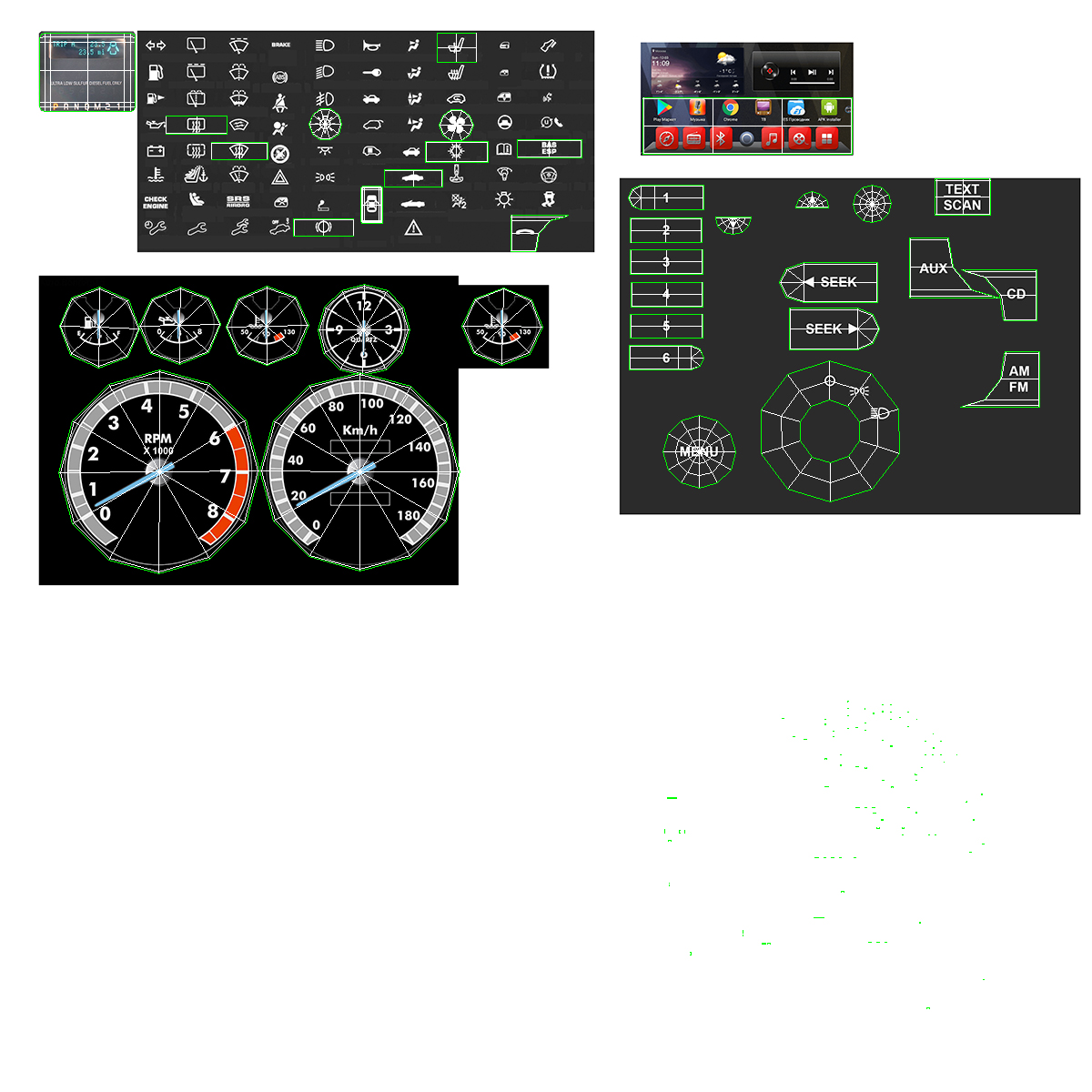 3D Ford F-650 Supertrack Rigged model