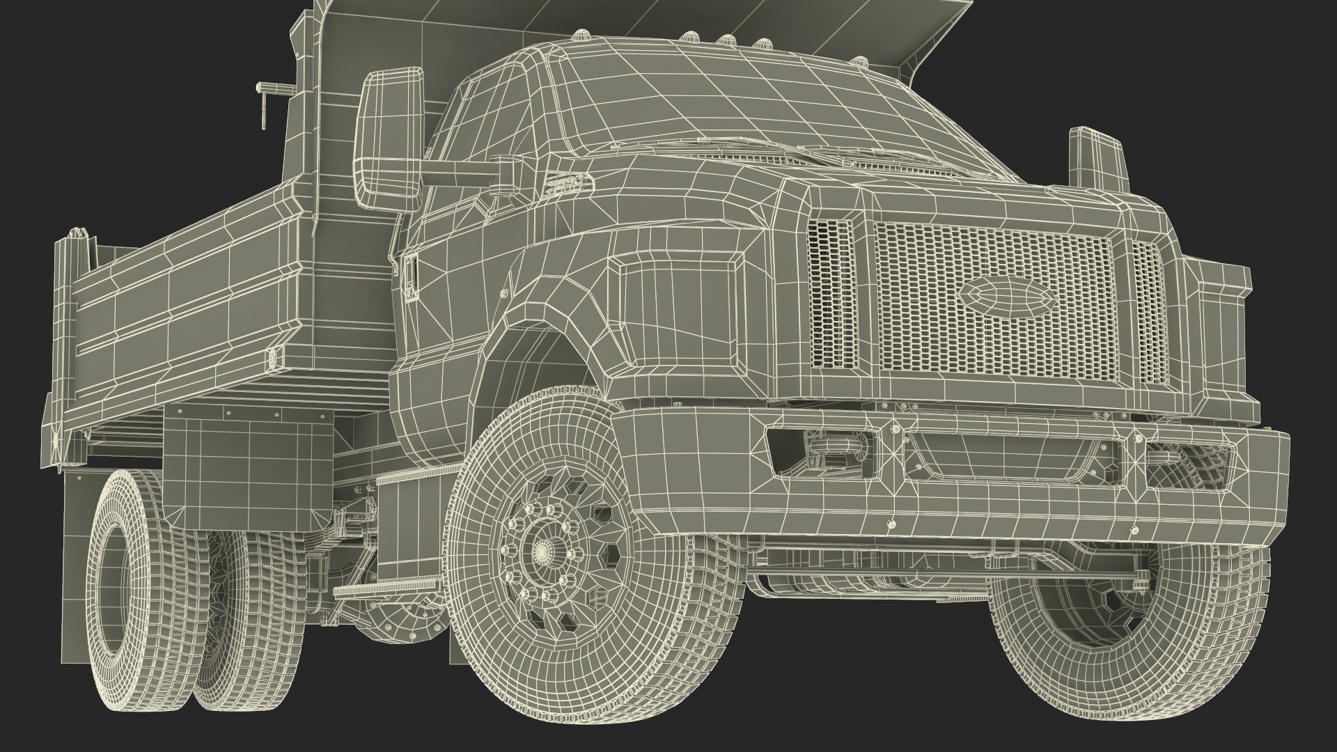 3D Ford F-650 Supertrack Rigged model