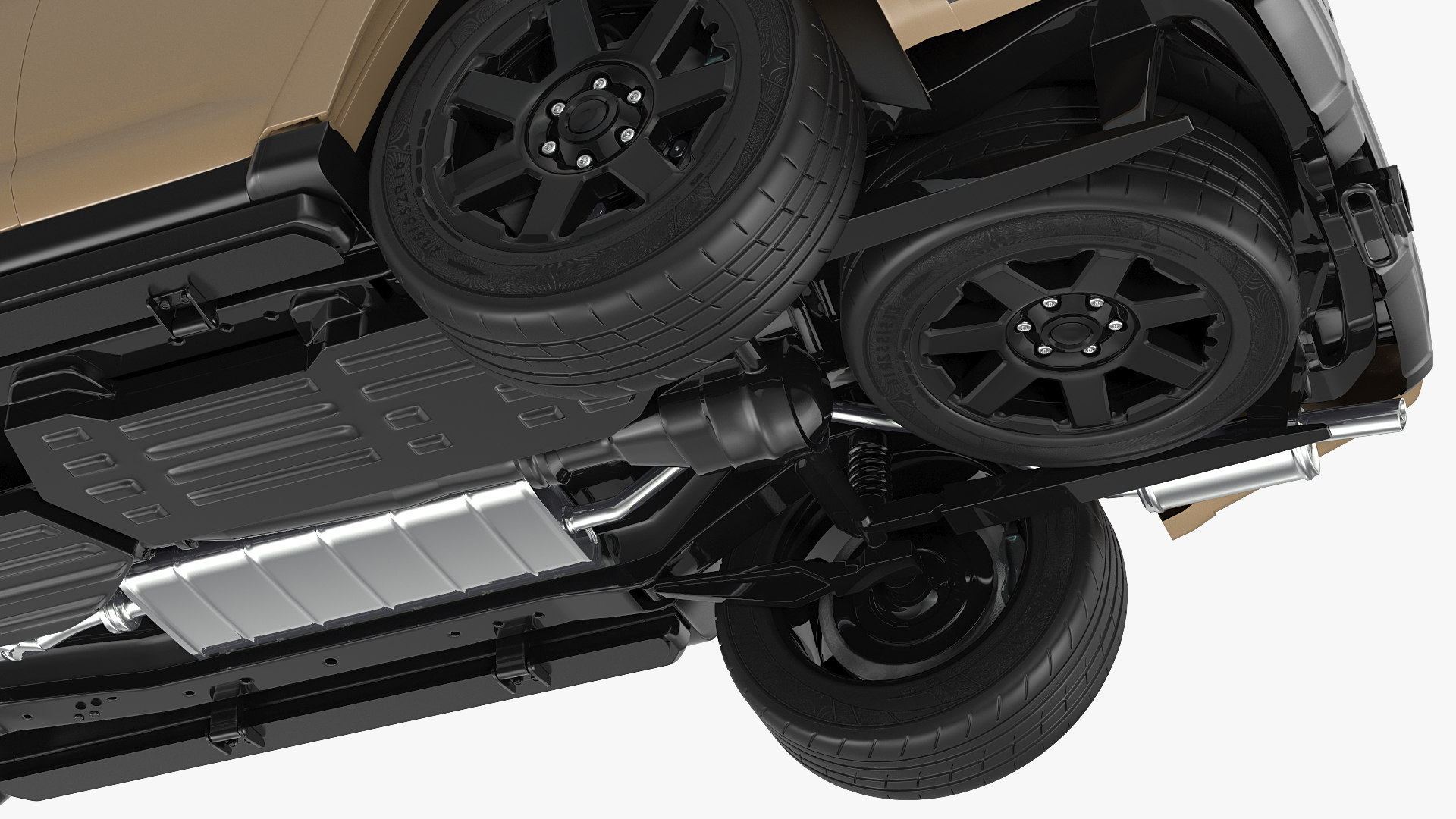 SUV 4x4 with Roof Basket 3D model