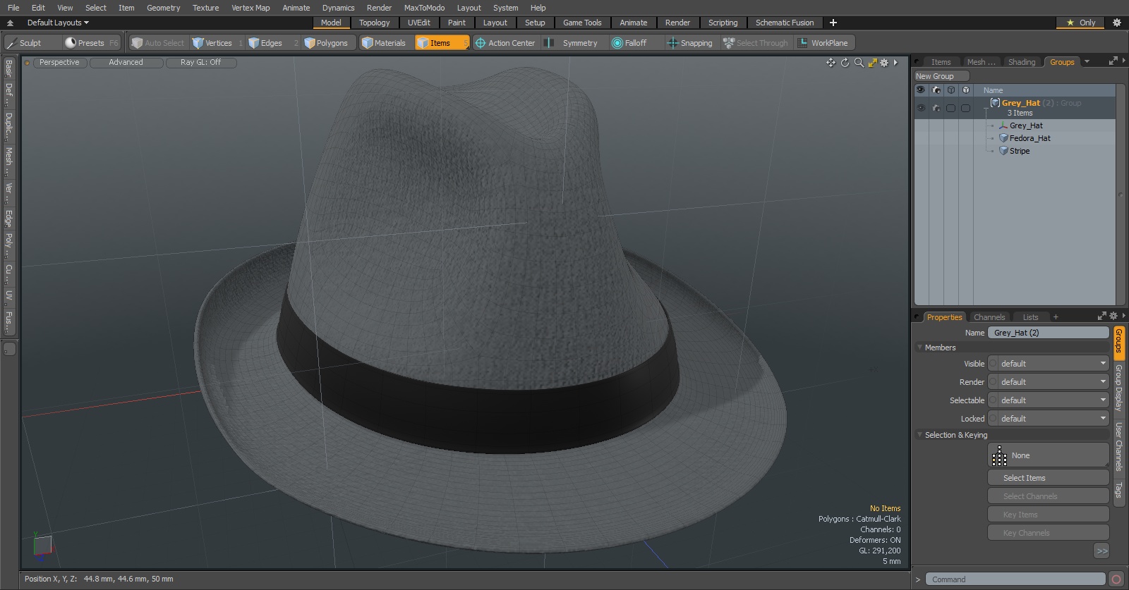 3D model Grey Hat