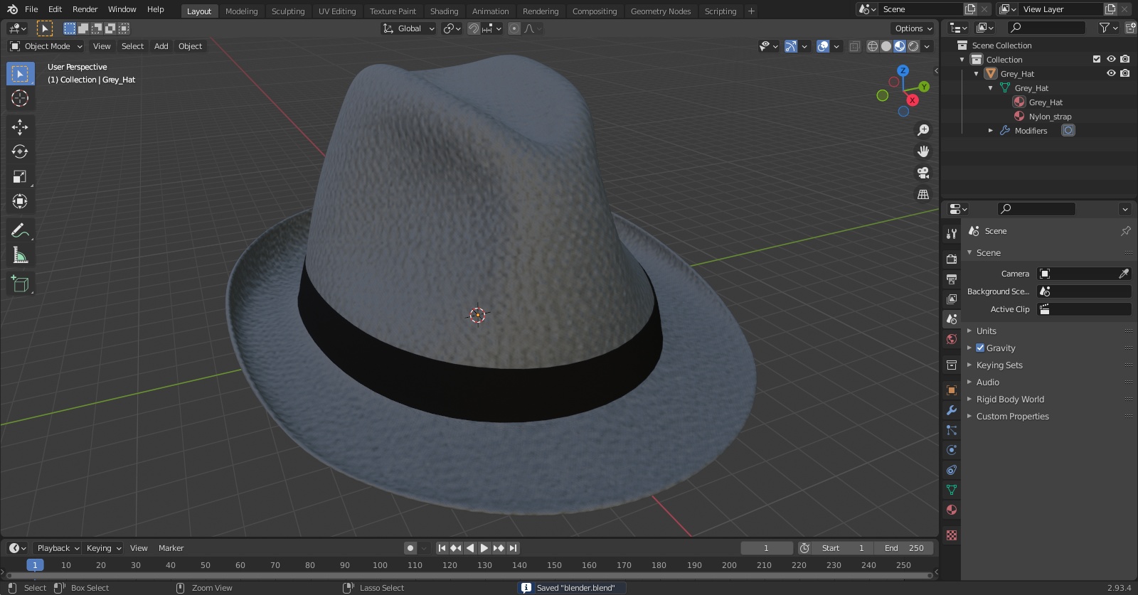 3D model Grey Hat